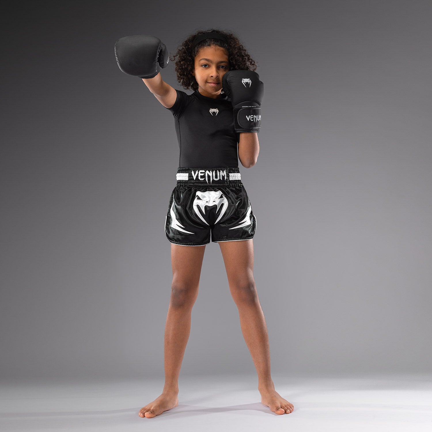 Short de Muay Thaï Venum Inferno pour Enfants - Noir - product-type_Shorts de Muay Thai
