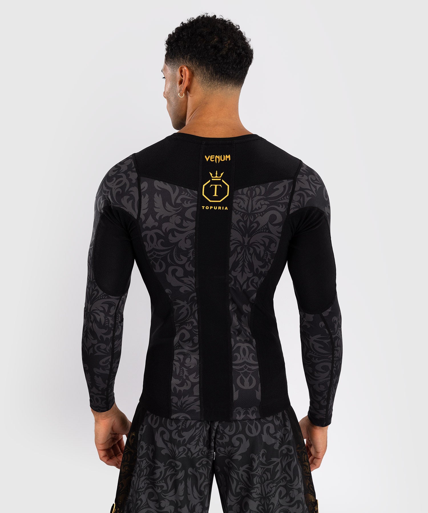 Rashguard à Manches Longues Venum x Topuria Unmatched Edition - Noir/Or - product-type_T-Shirts de Compression