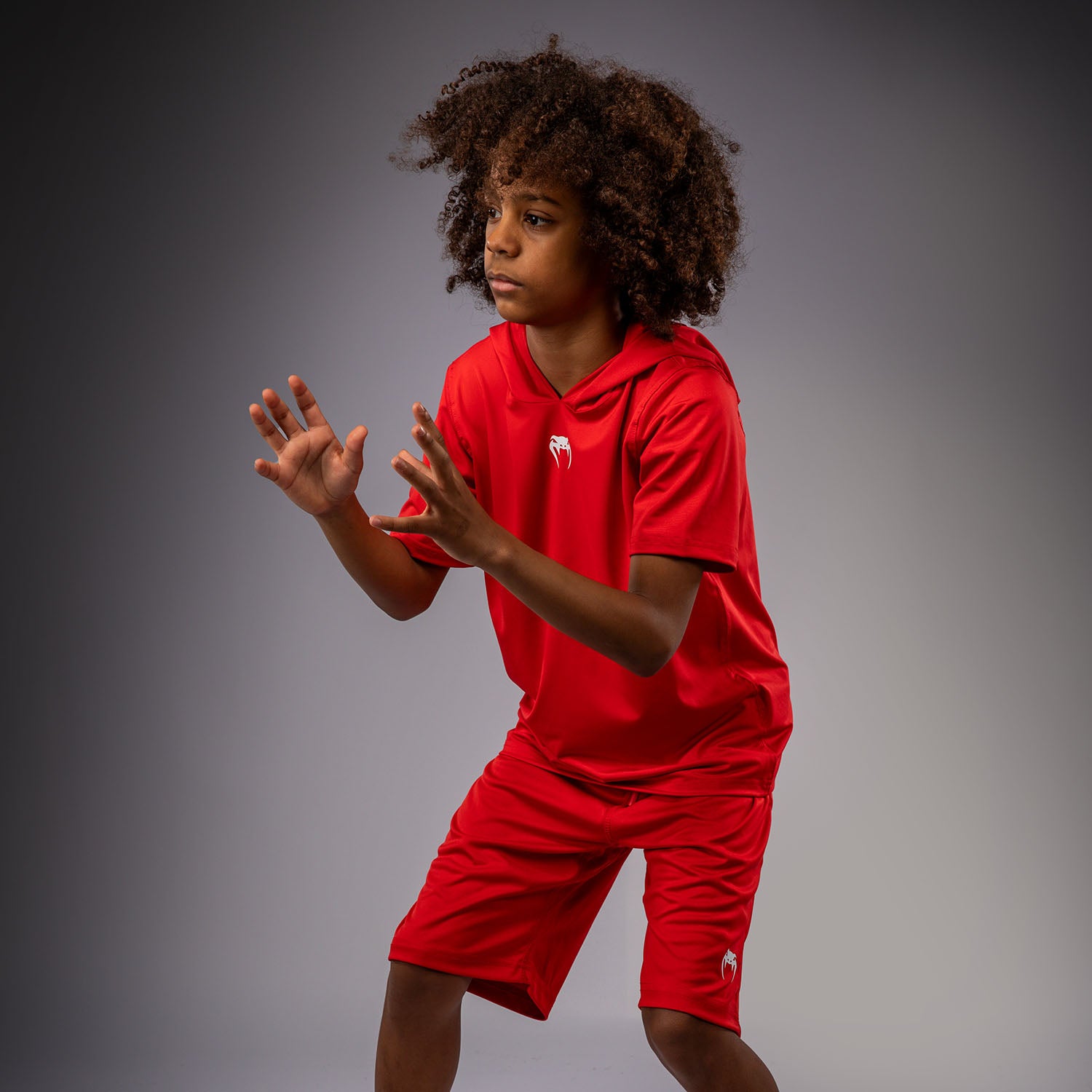 Sweat à capuche à manches courtes Dry Tech pour Enfants Venum Elite - Rouge - product-type_Sweatshirts