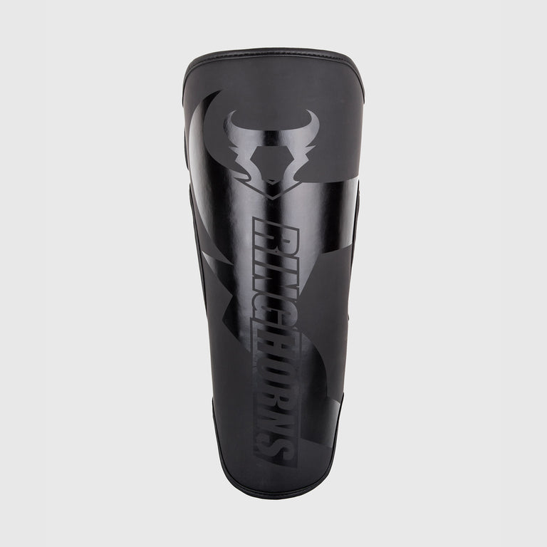 Ringhorns Protège-tibias Kontact – Mousse Haute Densité, Taille Unique, Noir, Pour Boxe
