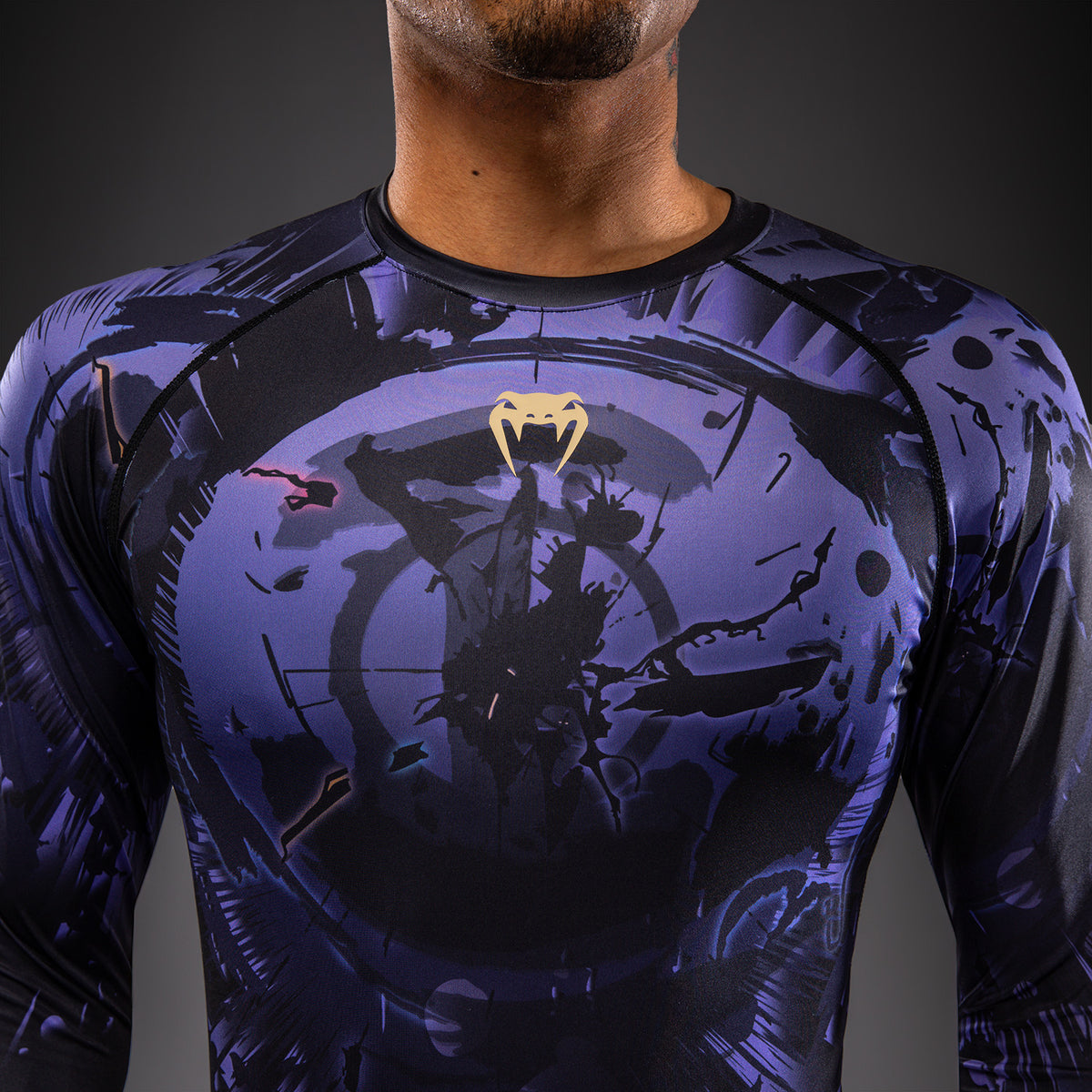 Rashguard à Manches Longues Gojo Jujutsu Kaisen x Venum – Violet
