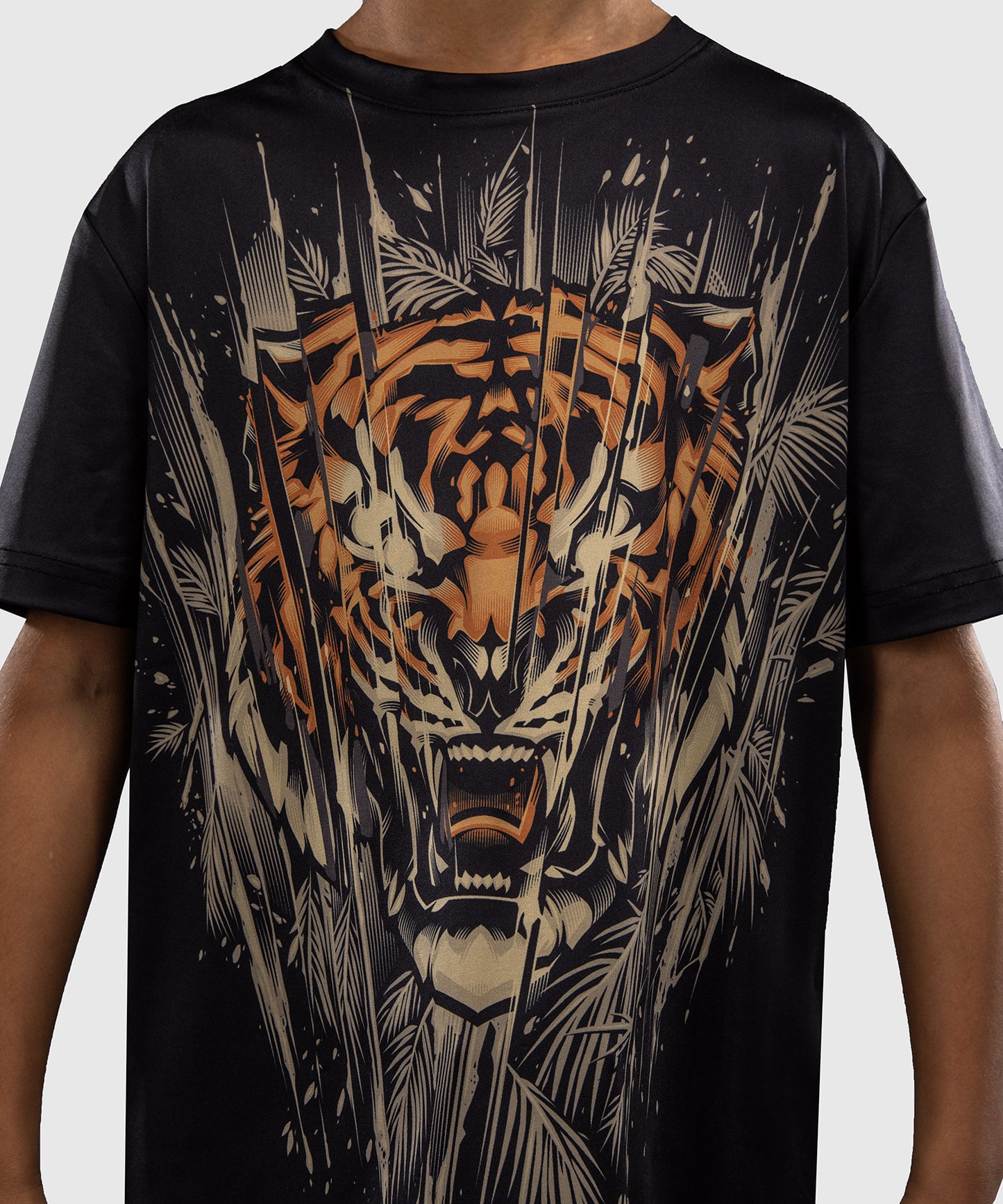T-Shirt Dry-Tech Venum Tiger pour Enfants - Noir/Orange Néon - product-type_T-Shirts Dry Tech