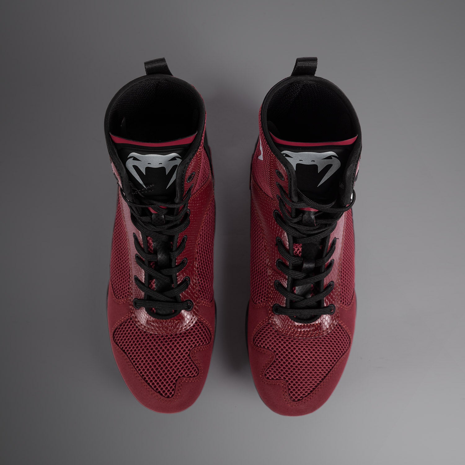 Chaussures de boxe Venum Elite - Bordeaux/Argent - product-type_Chaussures de boxe