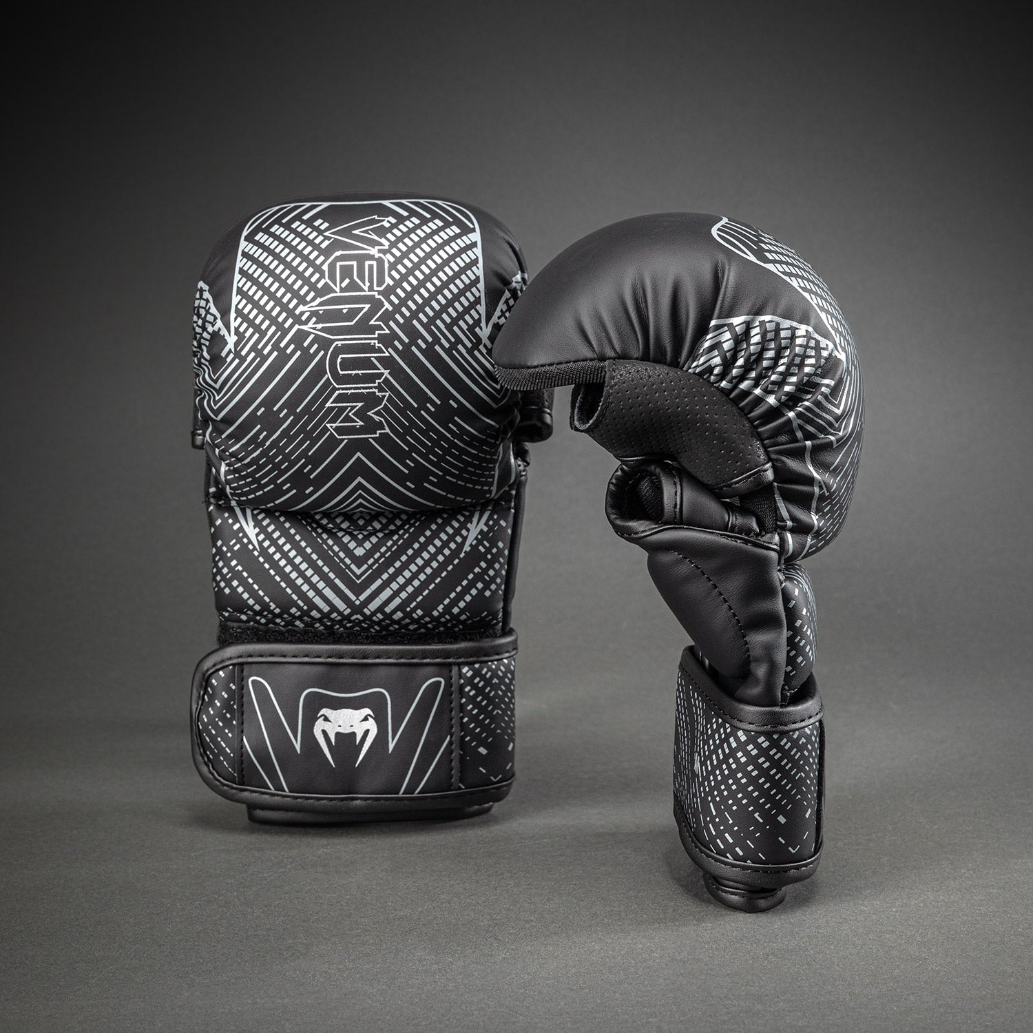 Venum Midnight Fury Gants de Sparring - Noir/Gris/Argent - product-type_Gants de Sparring