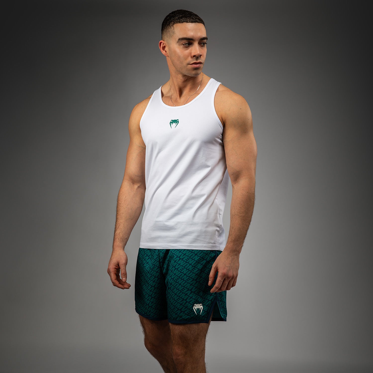 Débardeur Venum Echo - Blanc/Vert émeraude - product-type_Débardeurs