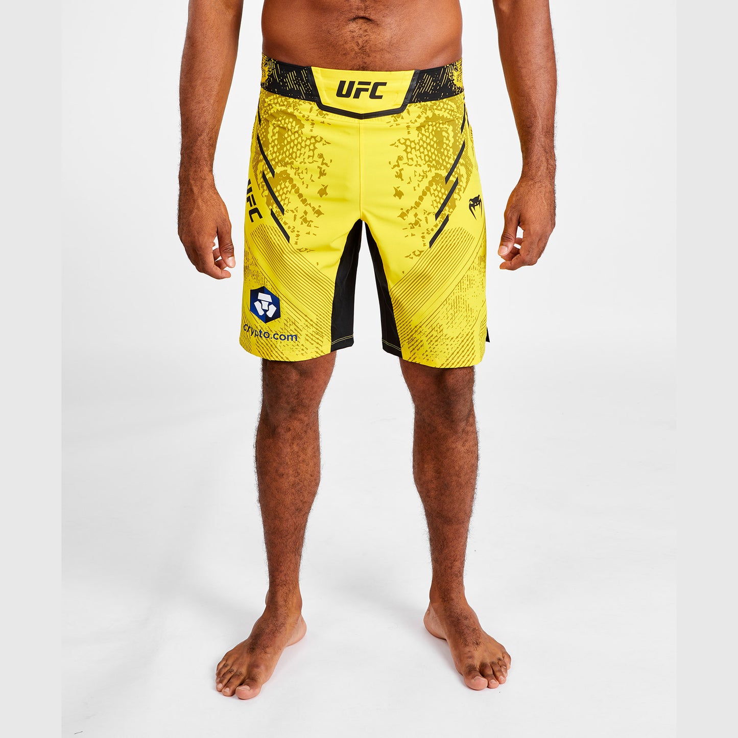 Short de combat Coupe longue pour Hommes UFC Adrenaline by Venum Authentic Fight Night - Jaune