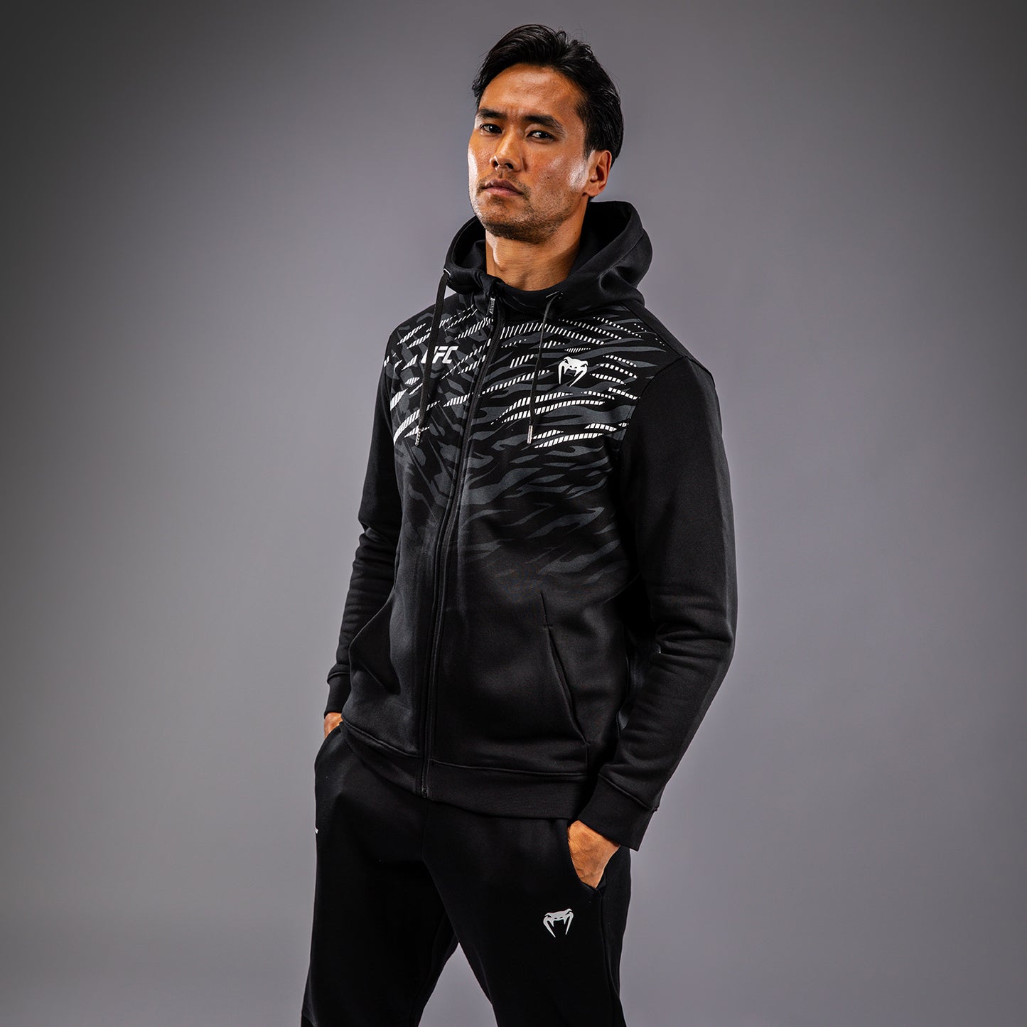 Veste à Capuche Zippé pour Hommes UFC Fusion by Venum Replica - Noir - product-type_Vestes
