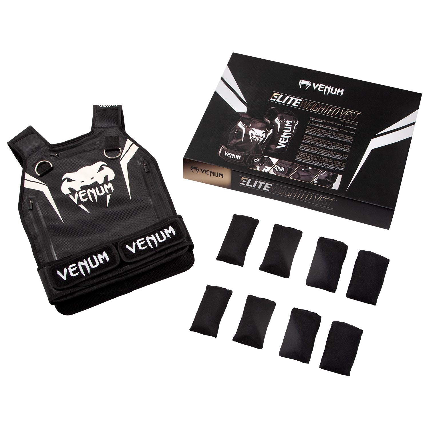 Gilet lesté Venum Elite - 10 Kilos - Noir/Blanc - product-type_Gilet Lesté
