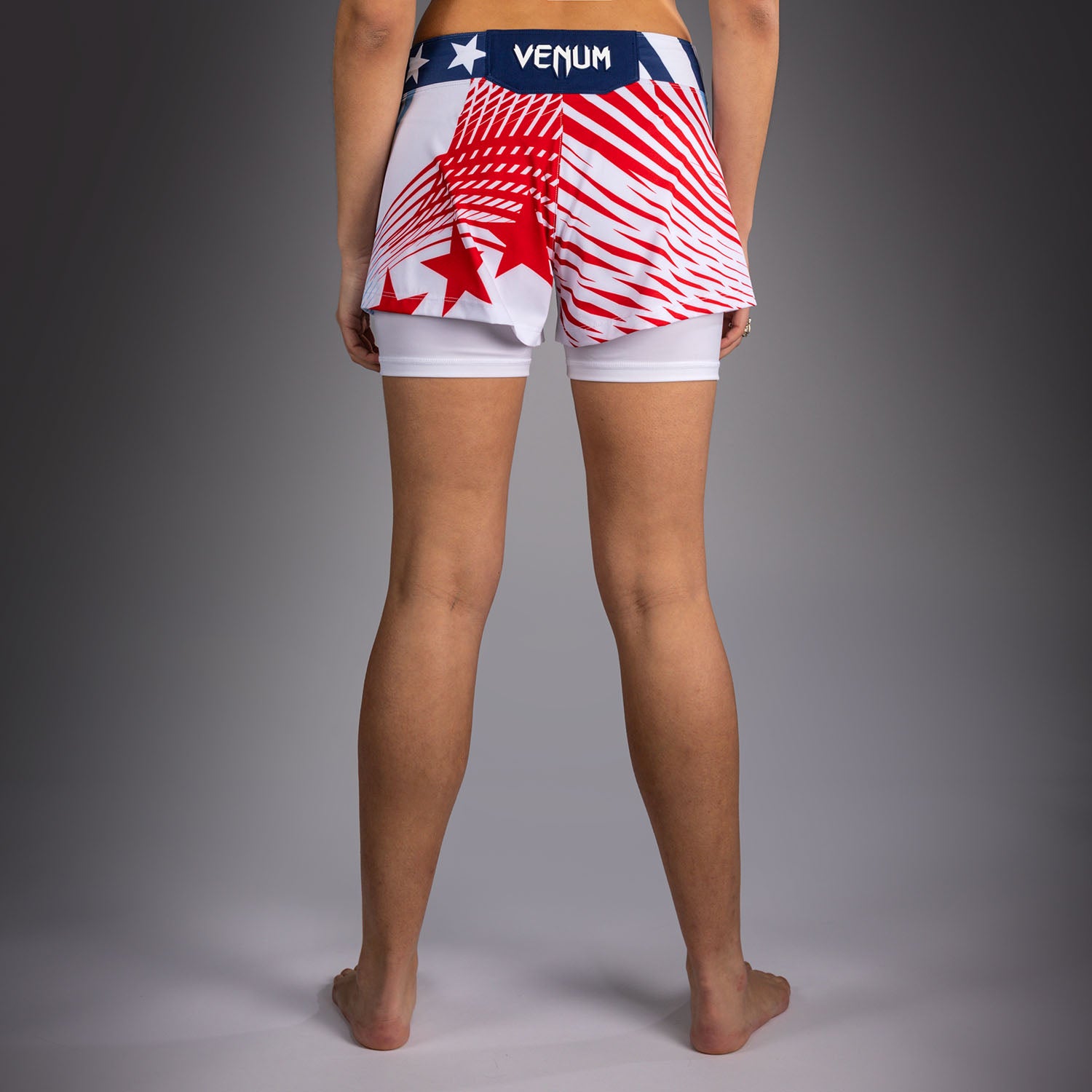Official UFC Freedom 250 by Venum Authentic Fight Night Short de combat pour femme - Blanc - product-type_Shorts de MMA