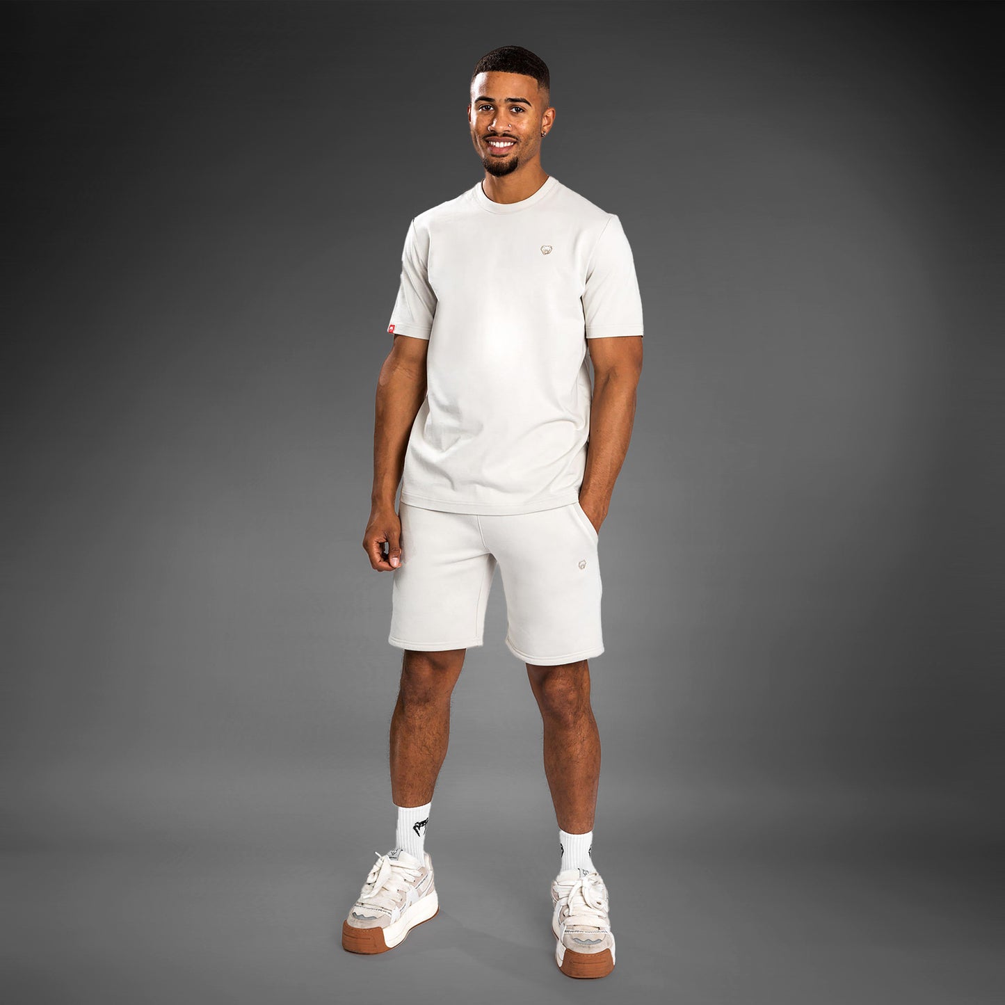 Short en coton Venum Silent Power - Beige - product-type_Shorts en Coton