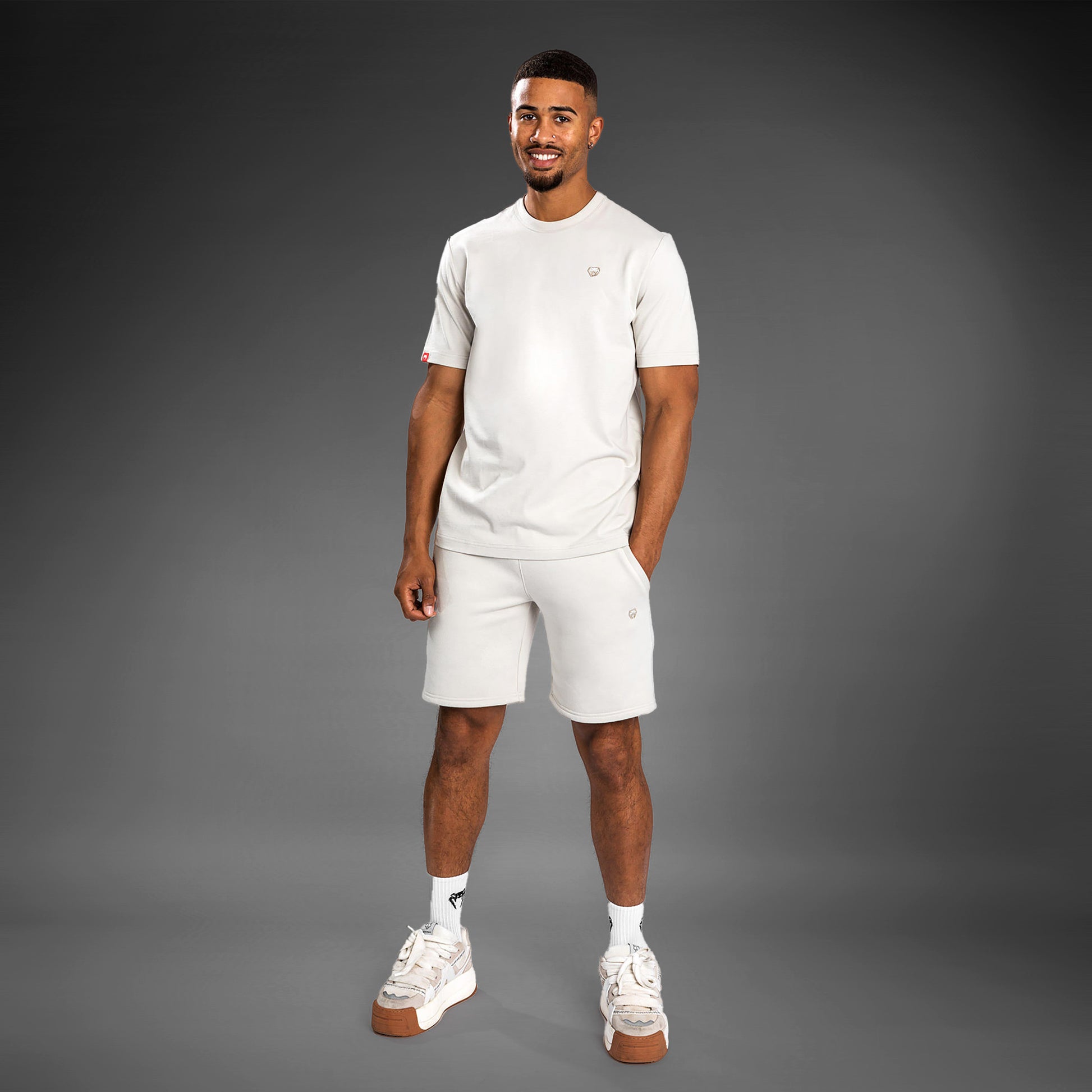 Short en coton Venum Silent Power - Beige - product-type_Shorts en Coton