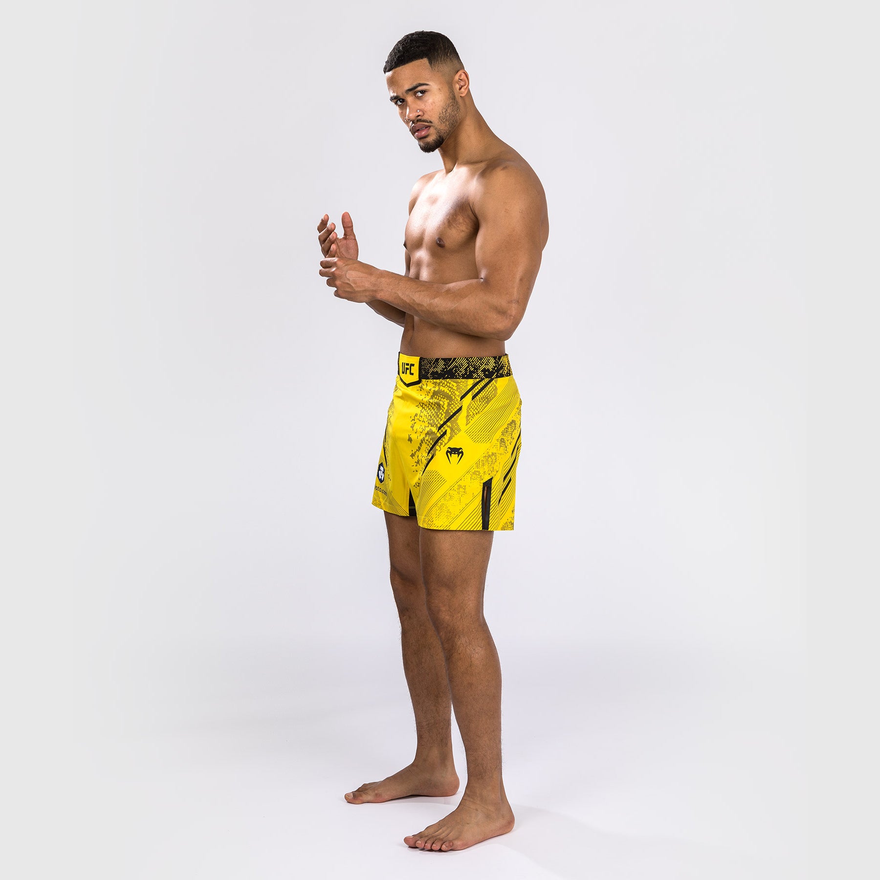 Short de combat personnalisé Coupe courte pour Hommes UFC Adrenaline by Venum Authentic Fight Night – Jaune - product-type_Shorts de MMA