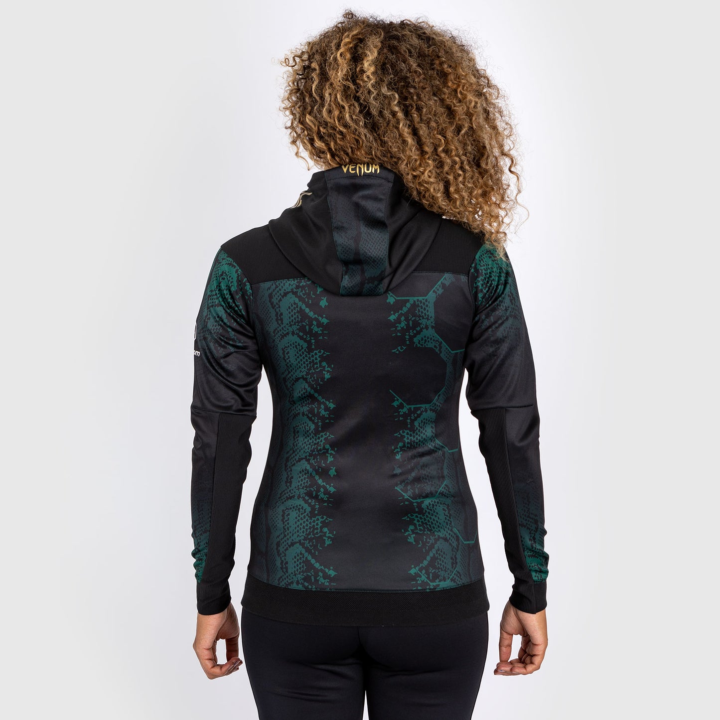 Sweat à capuche pour Femmes UFC Adrenaline by Venum Authentic Fight Night - Emerald Edition - Vert/Noir/Or - product-type_Sweatshirts