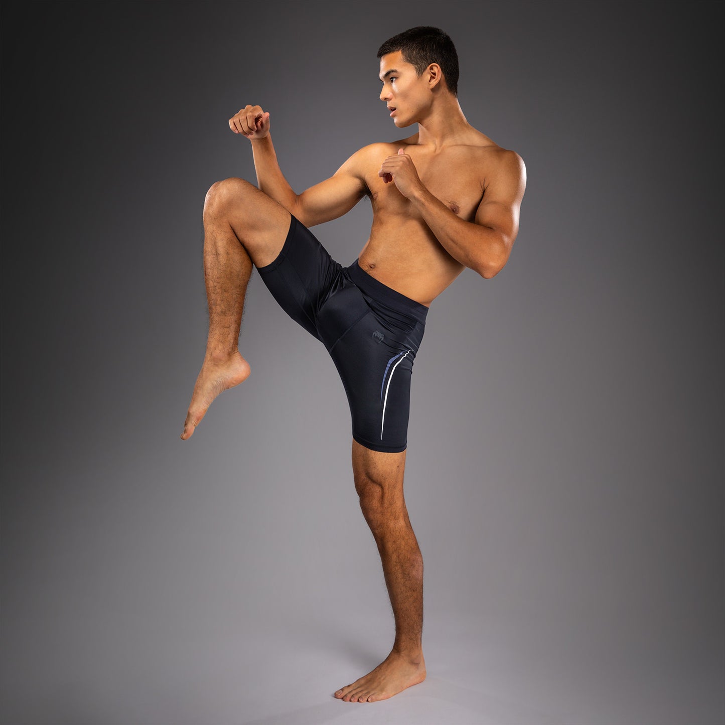 Short de Compression Venum G-Core - Bleu Marine/Blanc