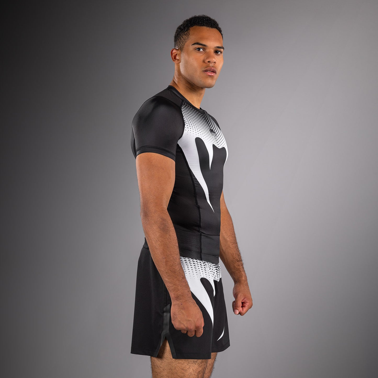 Rashguard Venum No Gi - Noir/Blanc