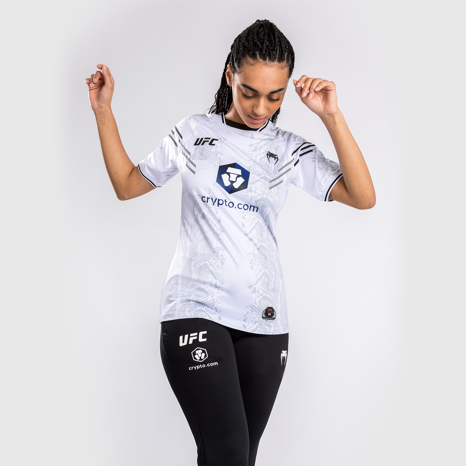 T-shirt Technique pour Femmes UFC Adrenaline by Venum Authentic Fight Night - Blanc - product-type_T-Shirts Dry Tech