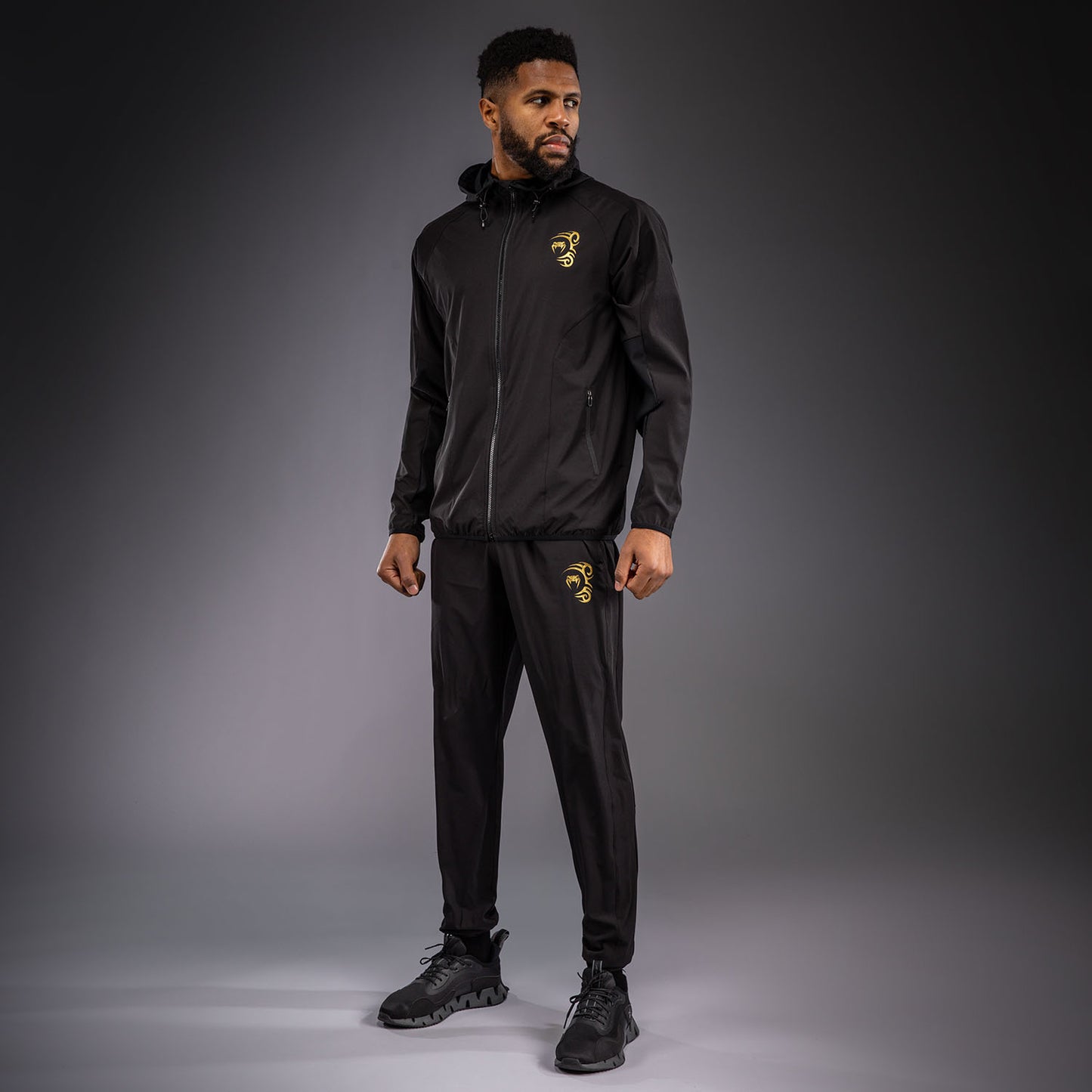 Veste de Survêtement Venum x Mike Tyson Tiger - Noir/Or - product-type_Vestes