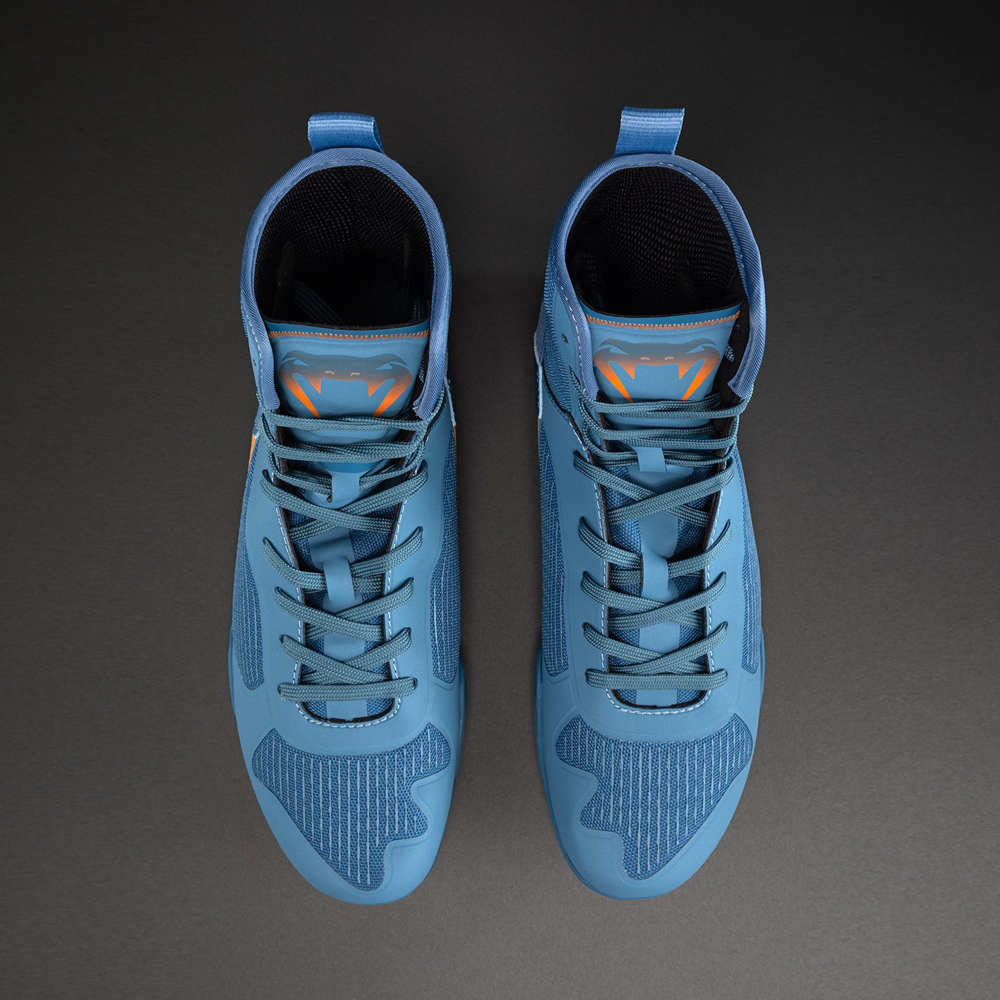 Chaussures de Boxe Venum Elite Neo – Bleu Acier/Orange