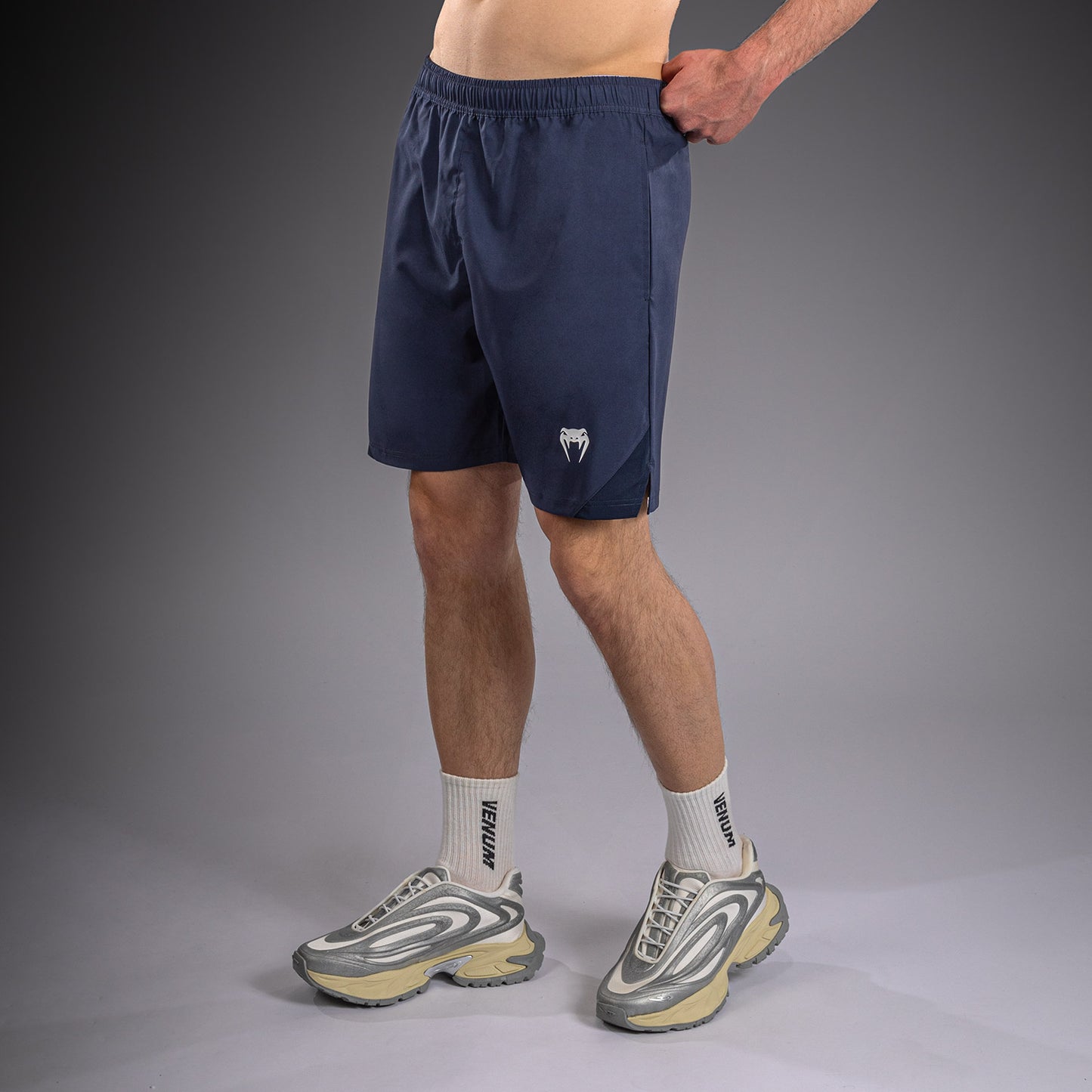 Short d'entraînement Venum Contender - Bleu marine/Blanc