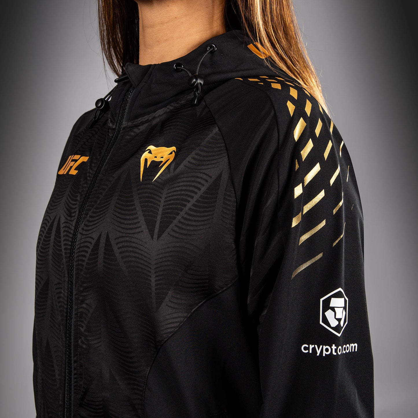 Sweat à capuche Walkout Femme Personnalisé UFC Zenith by Venum Authentic Fight Night - Champion