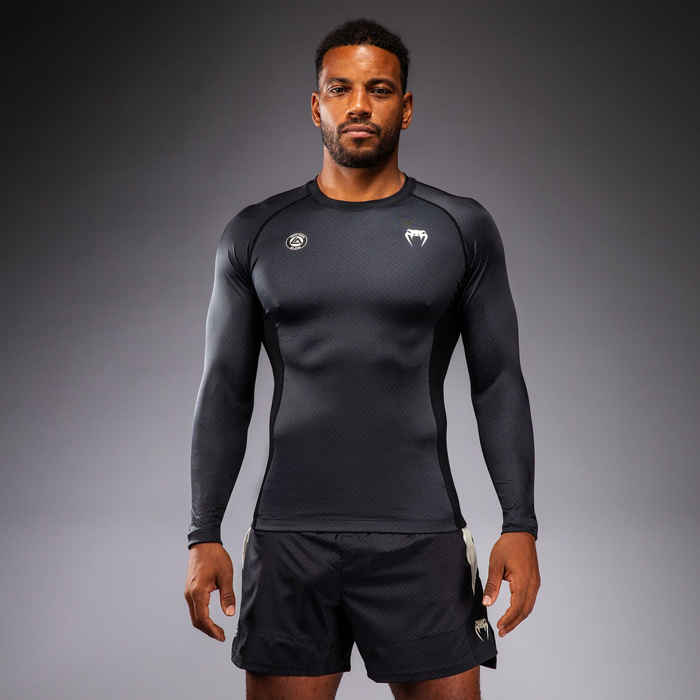 Rashguard à Manches Longues Venum x Roger Gracie Academy - Noir - product-type_T-Shirts de Compression