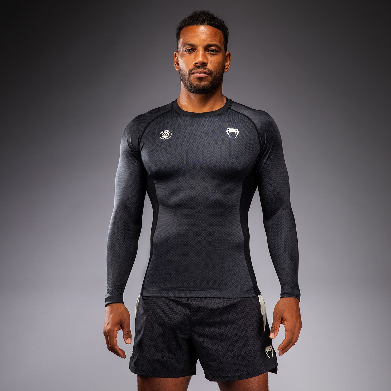 Rashguard à Manches Longues Venum x Roger Gracie Academy - Noir - product-type_T-Shirts de Compression