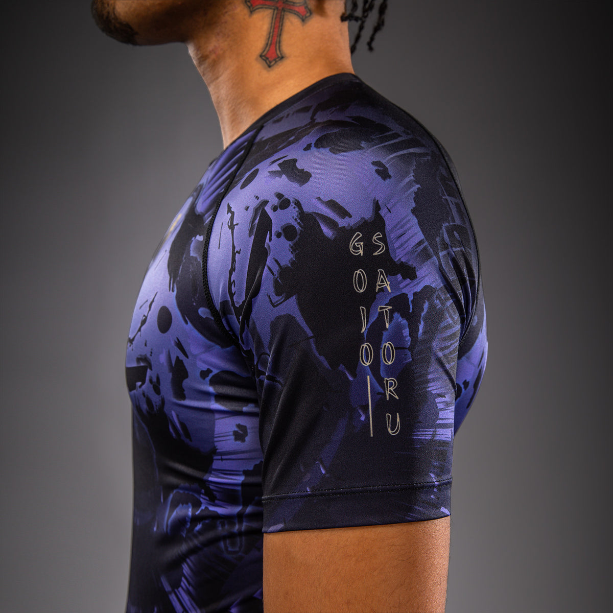Rashguard à Manches Courtes Gojo Jujutsu Kaisen x Venum – Violet