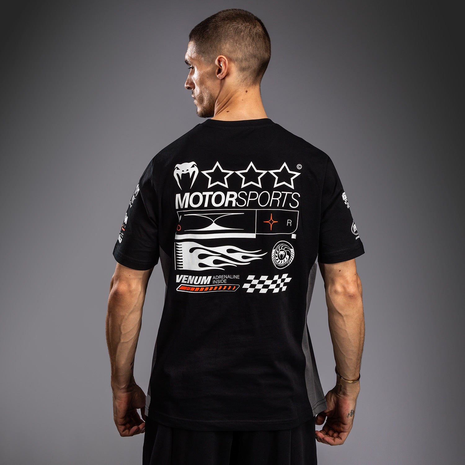 T-shirt fonctionnel à manches courtes pour hommes Nike MILER orange | AD