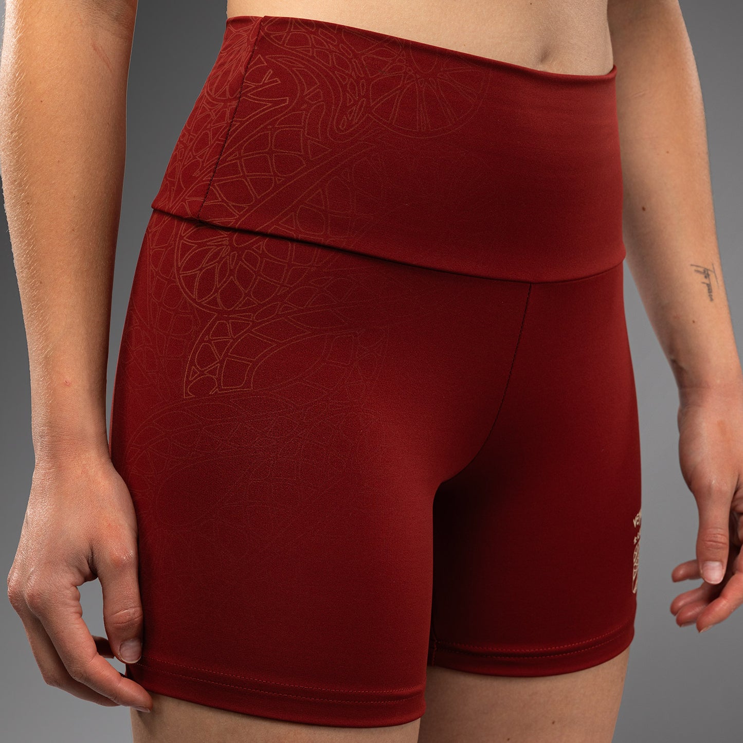 Short de Compression pour Femmes Venum Serpenti – Bordeaux/Ivoire - product-type_Cycliste