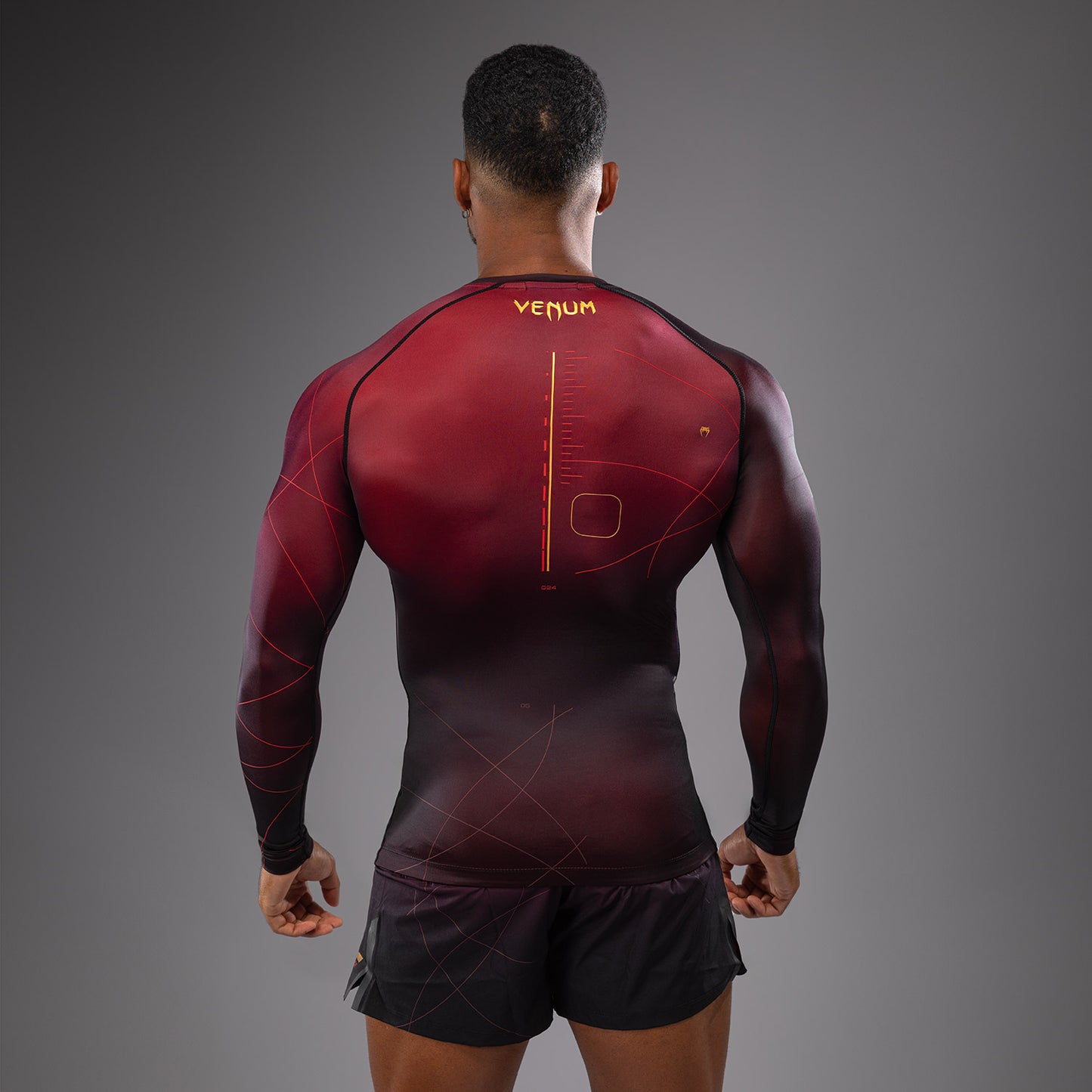 Rashguard Manches Longues Venum Tactical XT- Noir/Bordeaux/Or - product-type_T-Shirts de Compression