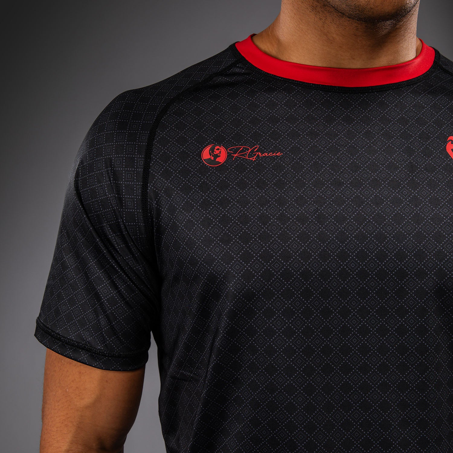 T-shirt Dry Tech Venum x Roger Gracie Signature - Noir/Rouge - product-type_T-Shirts Dry Tech
