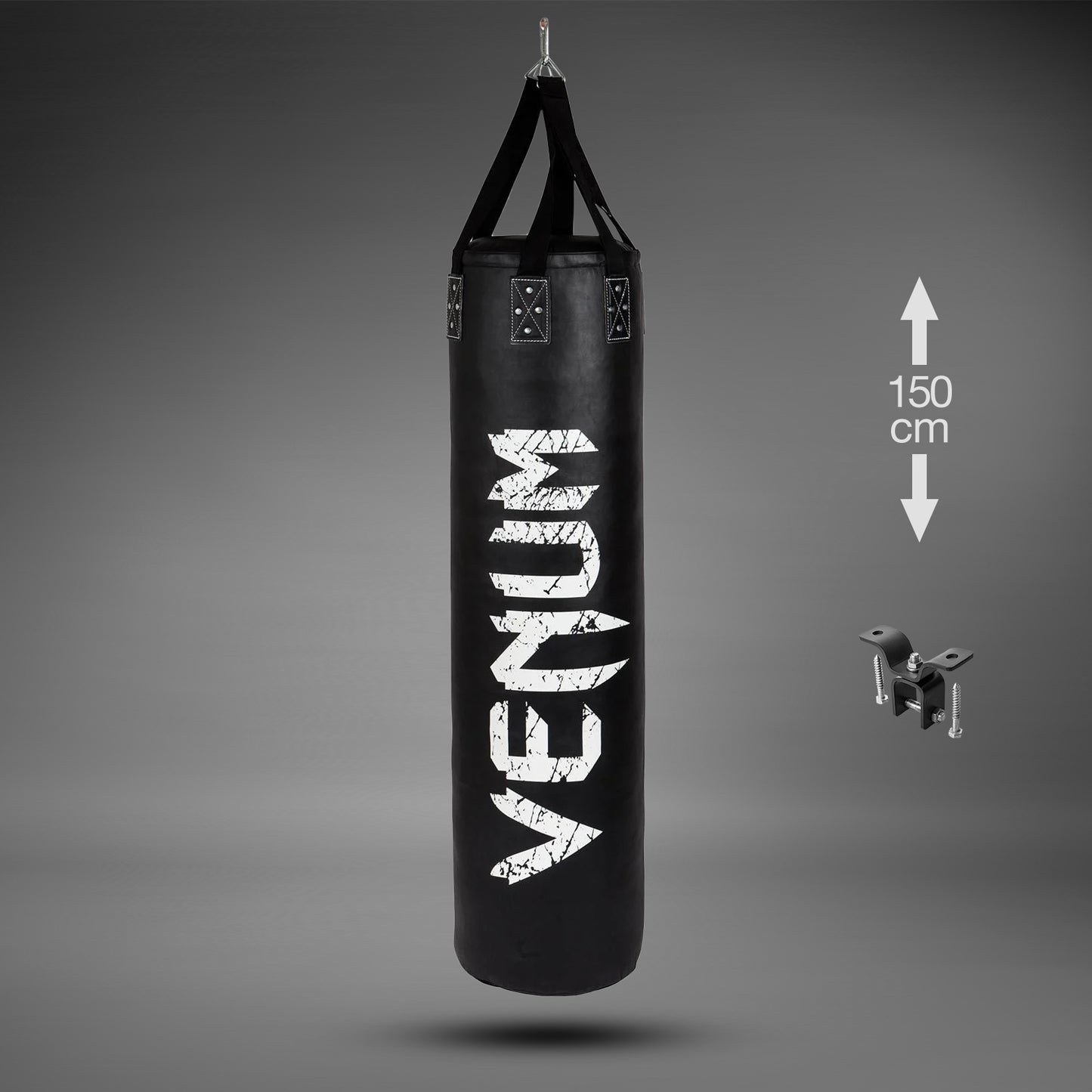 Sac de Frappe Venum Challenger + Crochet de Fixation - Plein - 150cm - Noir/Blanc - product-type_Sacs de frappe