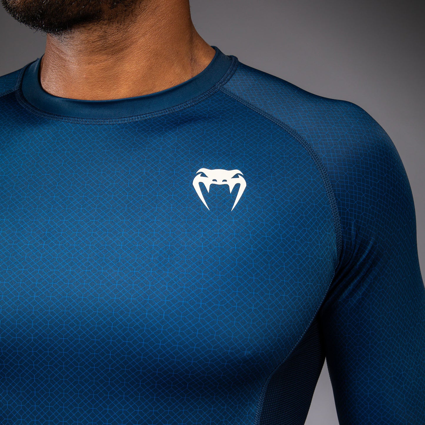 Rashguard à Manches Longues Venum x Roger Gracie Academy - Bleu - product-type_T-Shirts de Compression