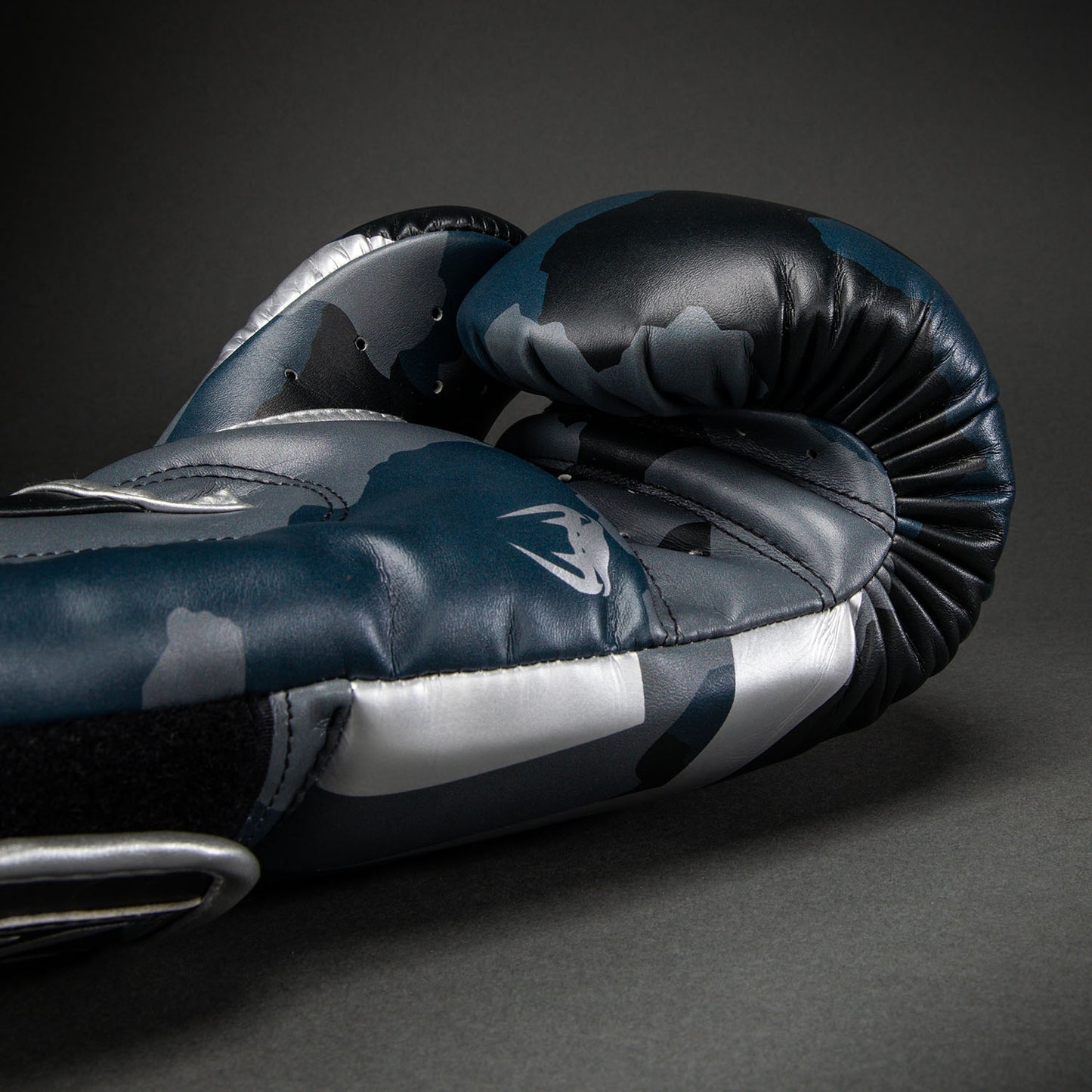 Gants de boxe Venum Elite Camo - Bleu Marine Foncé/Bleu