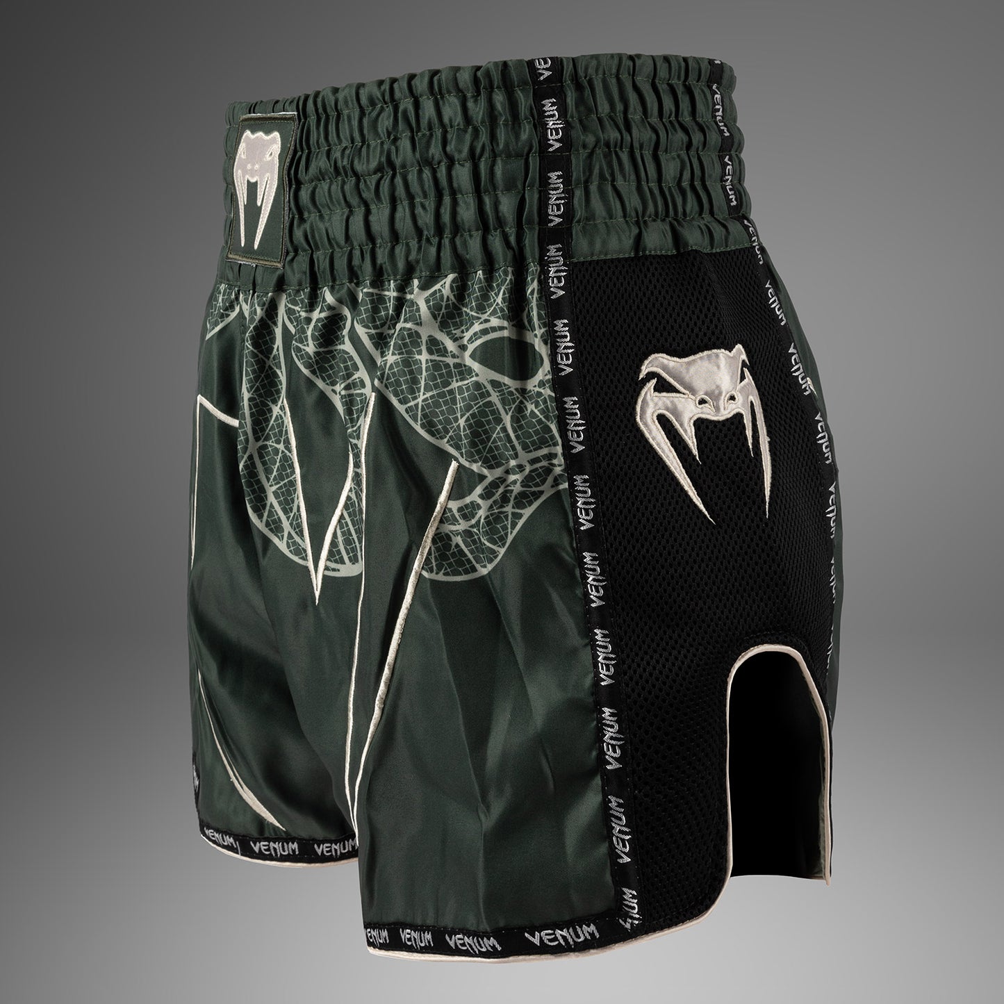 Short de Muay Thai Venum Serpenti – Kaki/Bronze/Ivoire - product-type_Shorts de Muay Thai