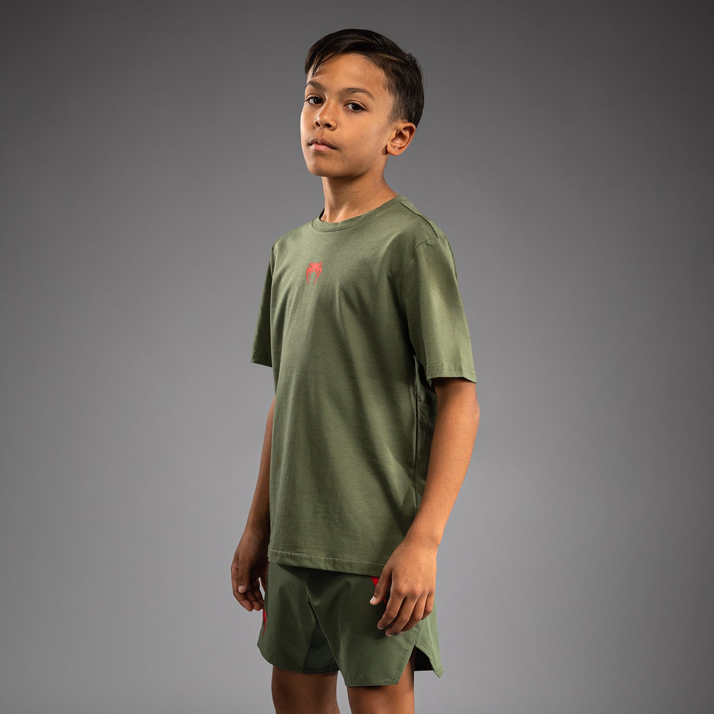 T-shirt pour Enfants Venum Contender - Vert militaire/Orange - product-type_T-Shirts