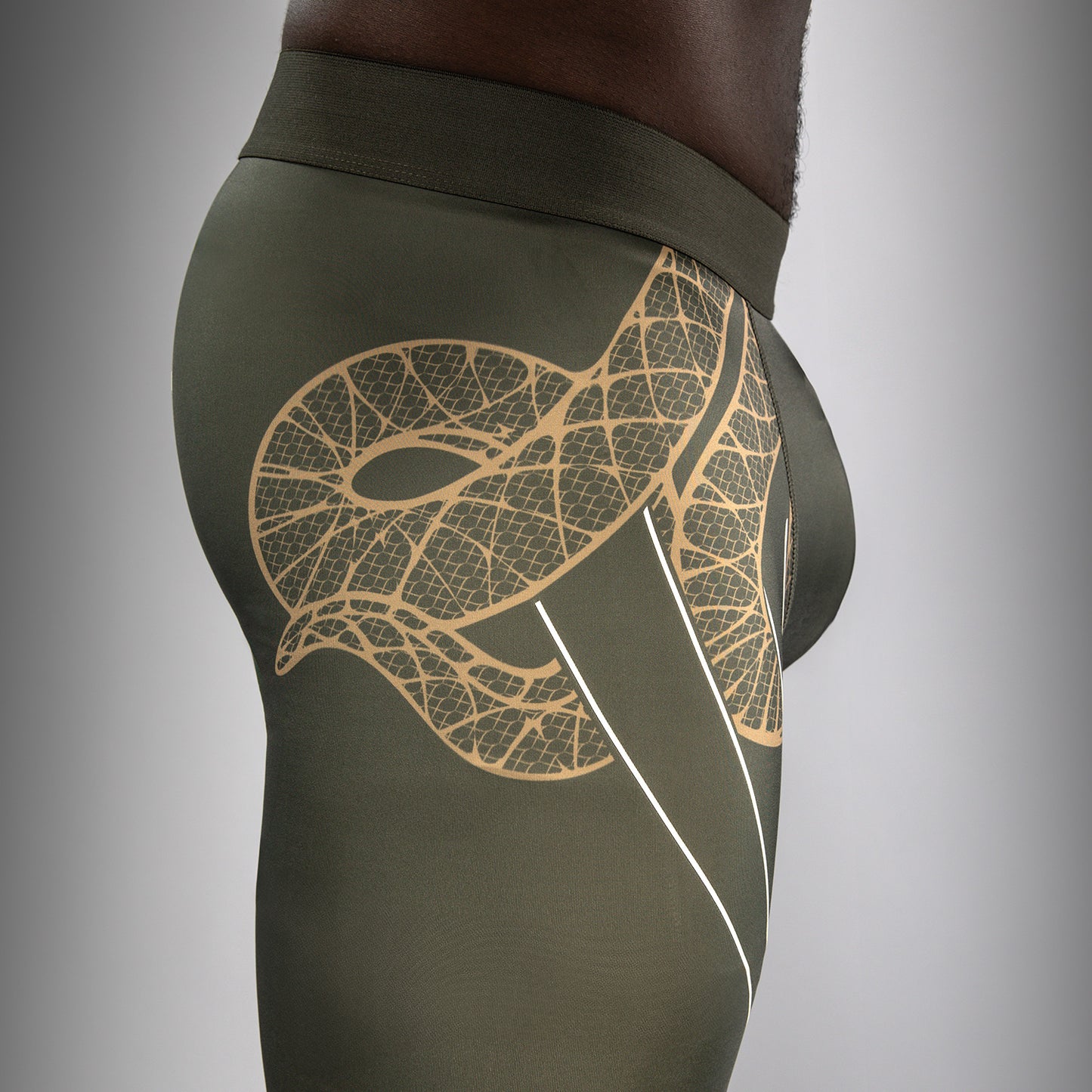 Pantalon de Compression Venum Serpenti – Kaki/Bronze/Ivoire - product-type_Pantalons de Compression