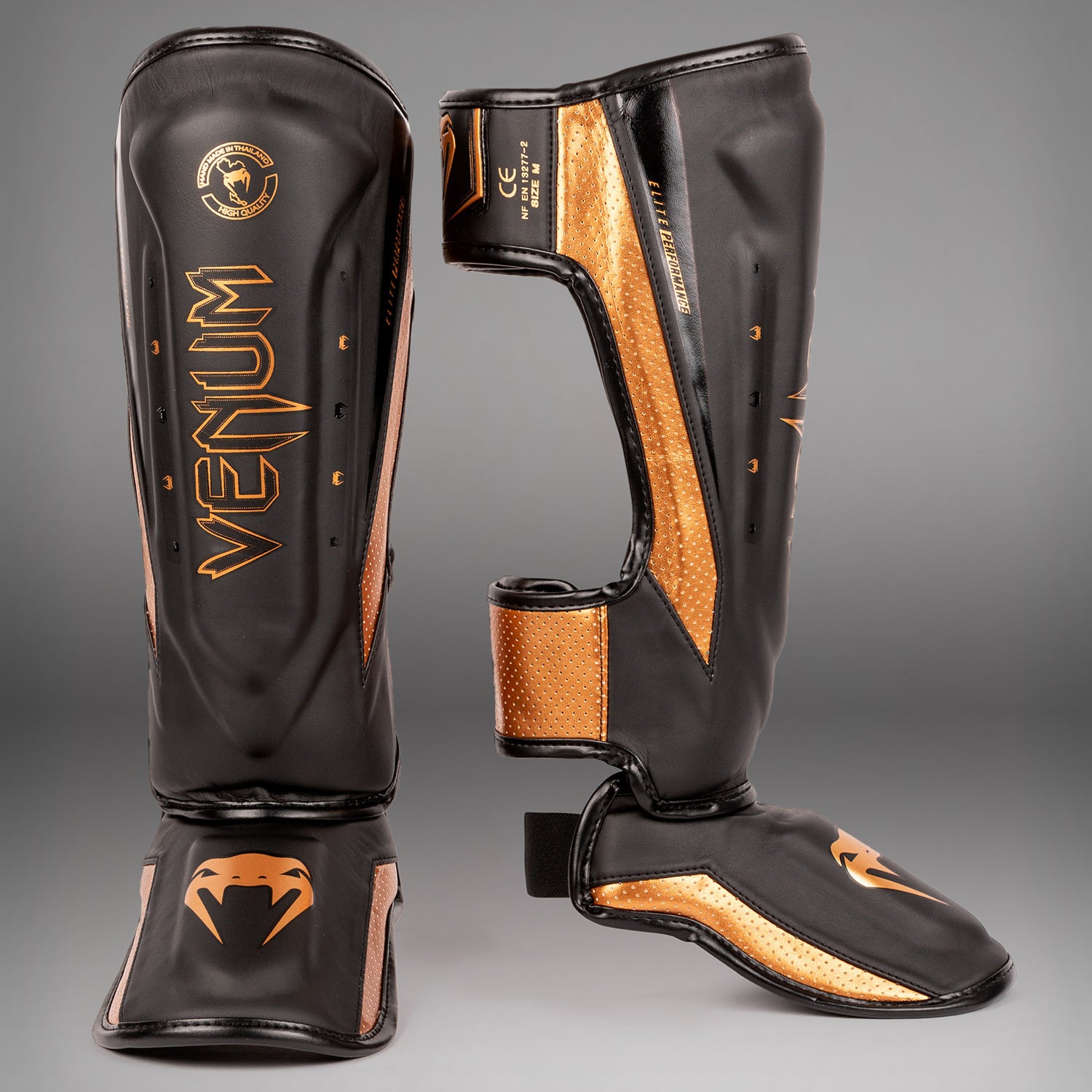 Protège-Tibias Venum Elite Evo - Noir/Bronze - product-type_Protège-tibias