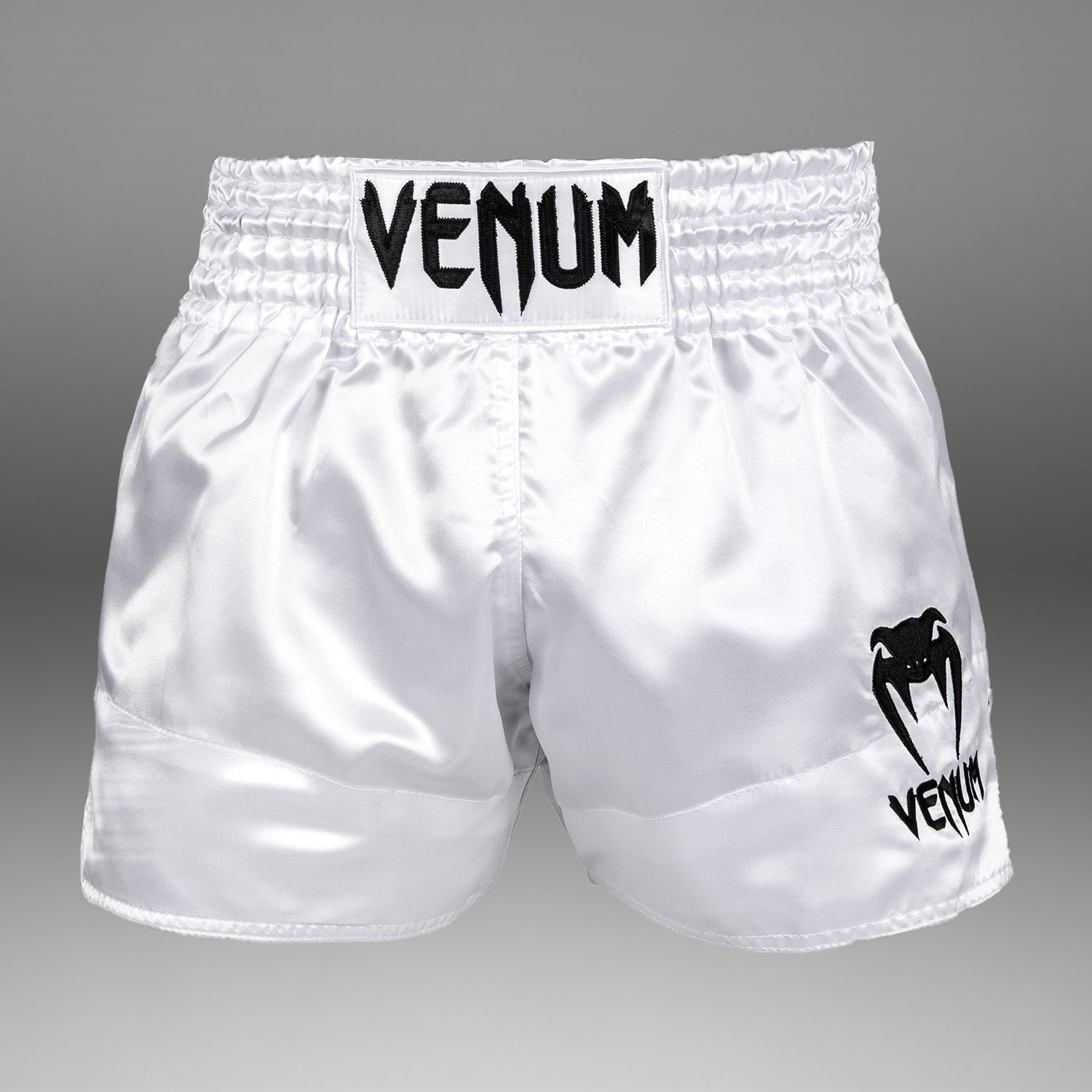 Short de Muay Thai Venum Classic - Blanc/Noir - product-type_Shorts de Muay Thai