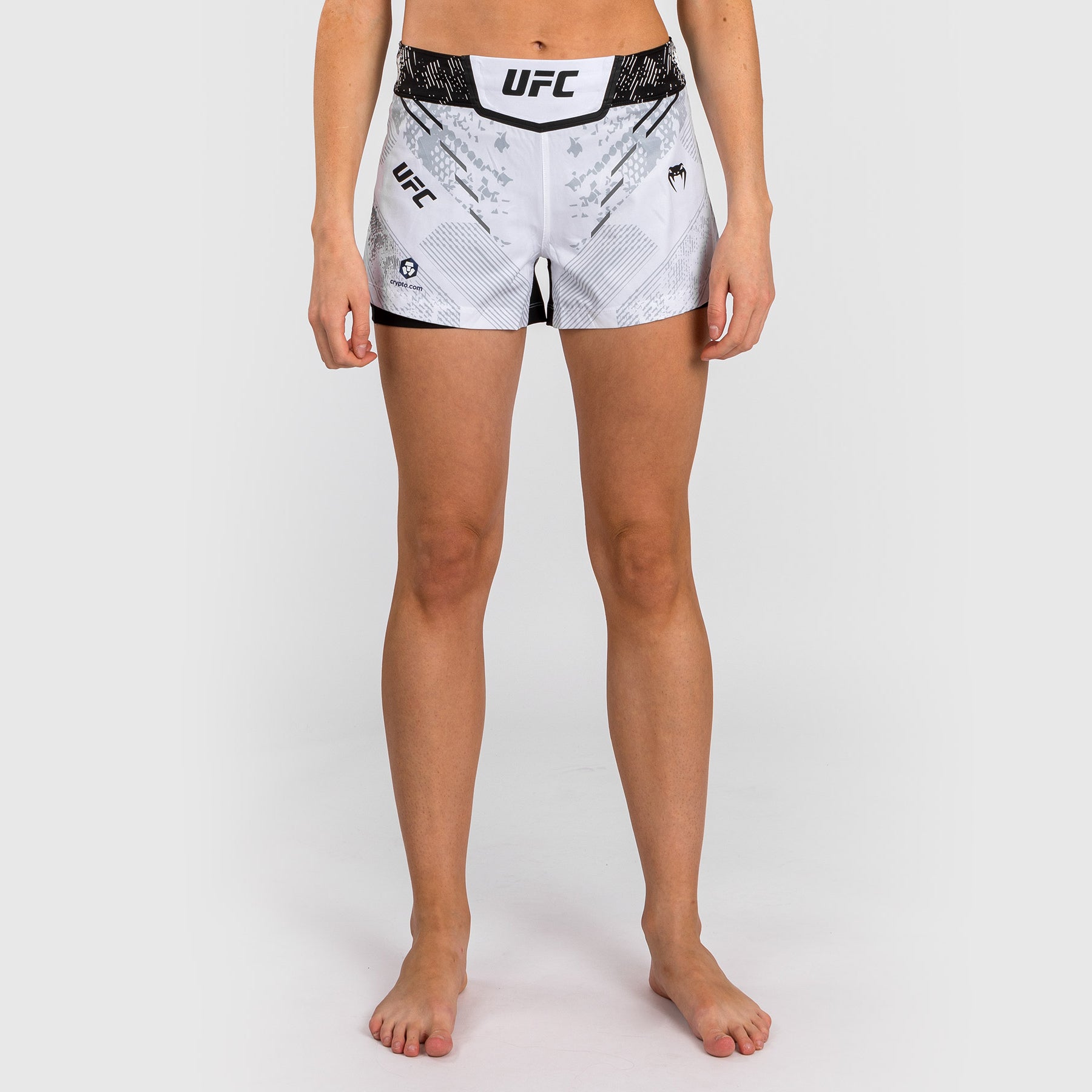 Short de Combat pour Femmes UFC Adrenaline by Venum Authentic Fight Night - Blanc - product-type_Shorts de MMA