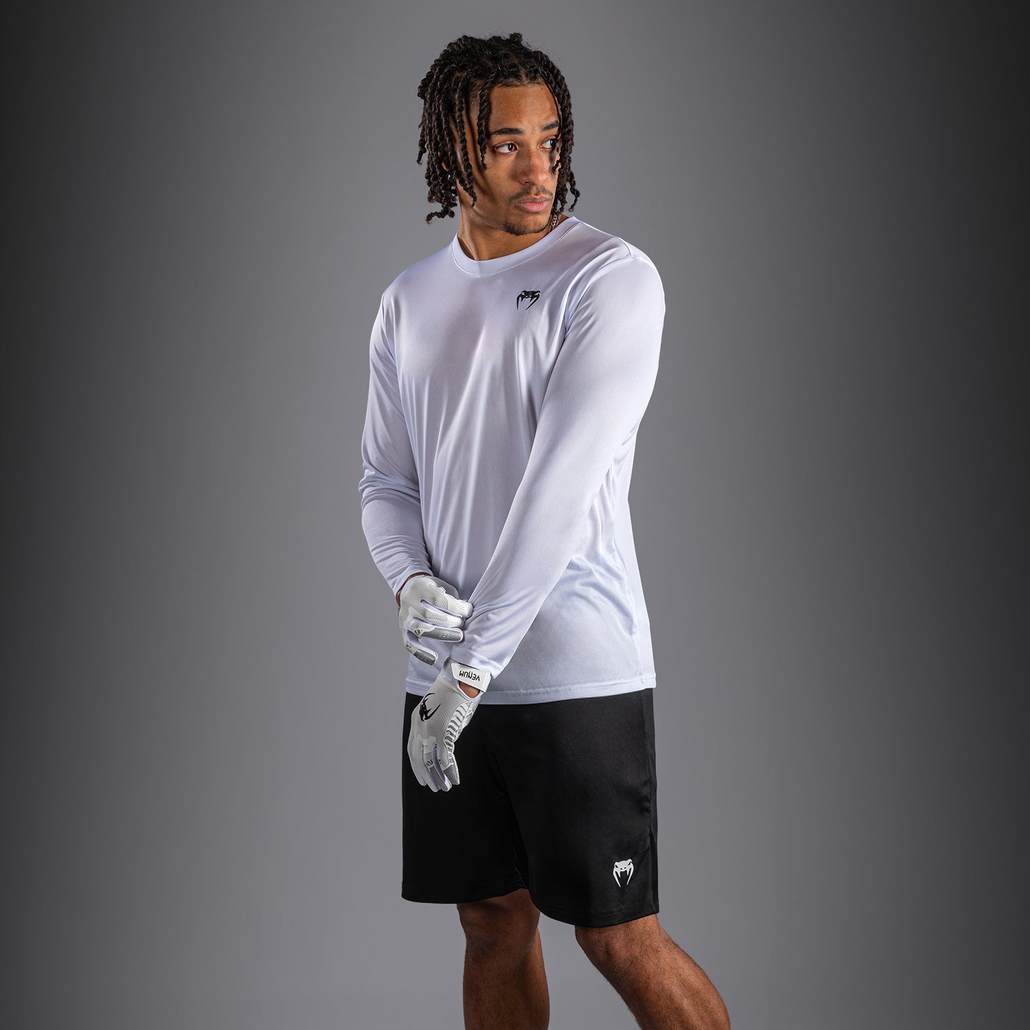 T-shirt à manches Longues Venum Lineup Performance - Blanc/Noir - product-type_T-Shirts Dry Tech