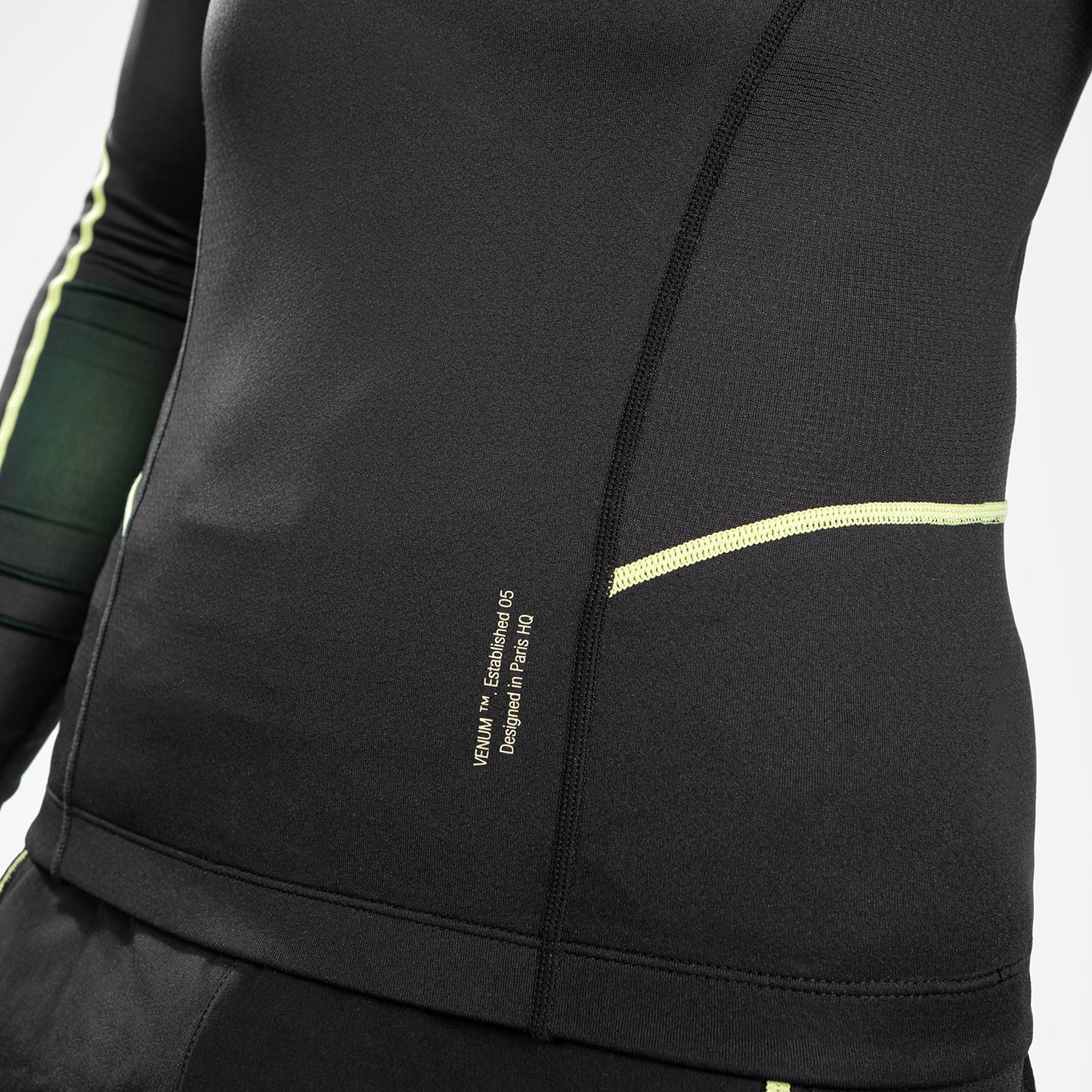 Rashguard Hommes - Manches longues Venum Fusion 2.0 - Noir/Jaune - product-type_T-Shirts de Compression