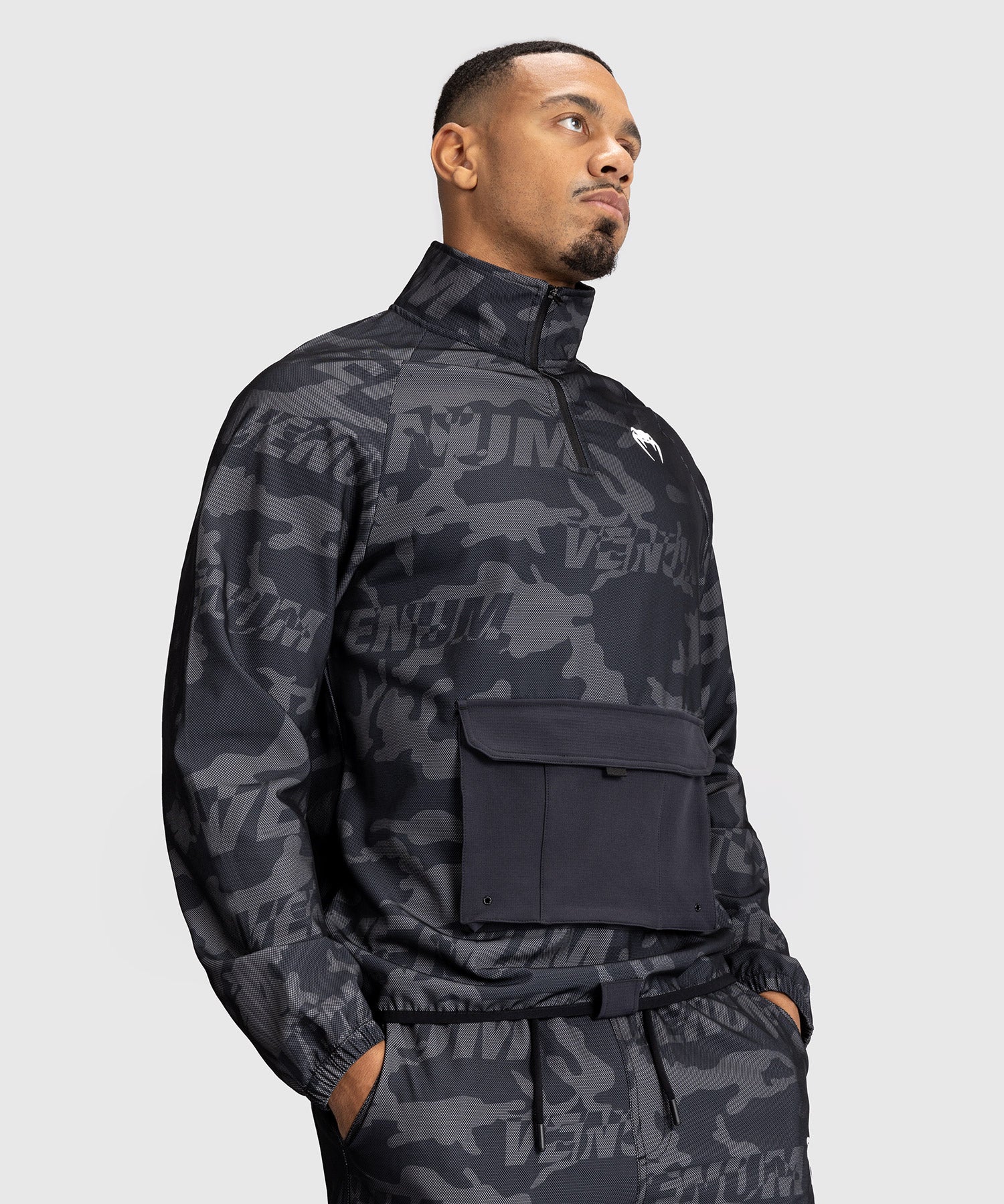 Veste de Survêtement Pour Hommes Venum Trooper - Noir/Charbon - product-type_Sweatshirts