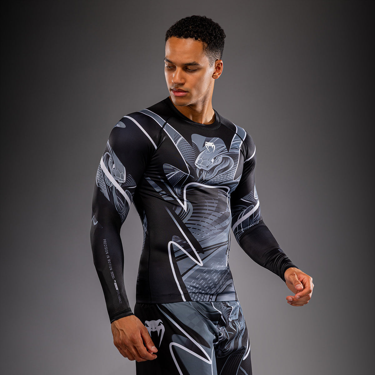 Rashguard manches longues Venum Crimson Viper 2.0 - Noir/Gris