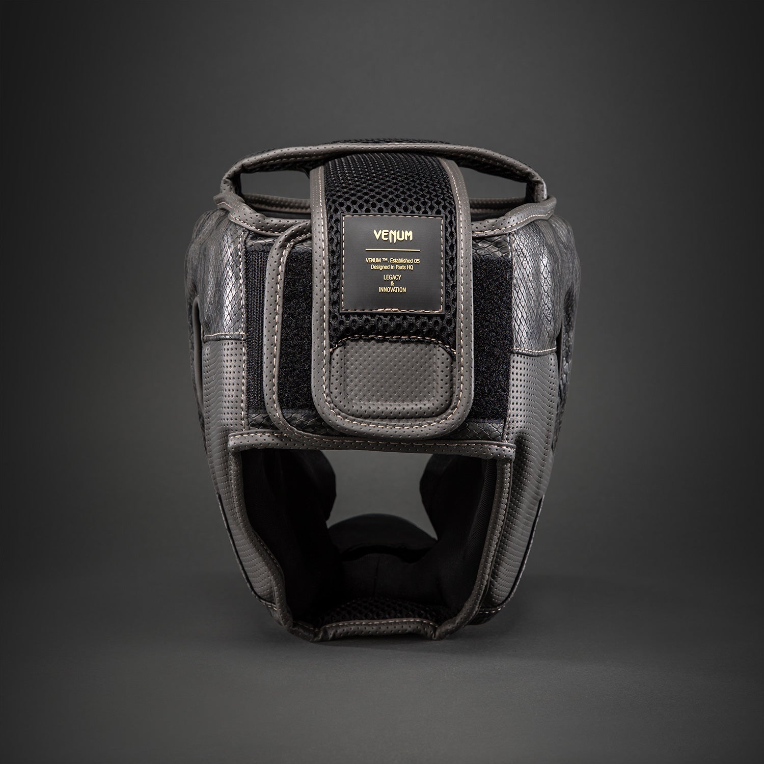 Casque de Protection Venum Impact Evo Scales – Gris Foncé - product-type_Casques de boxe
