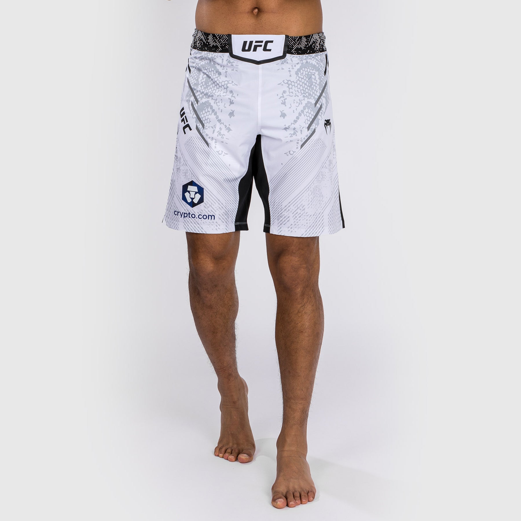Short de combat personnalisé Coupe longue pour Hommes UFC Adrenaline by Venum Authentic Fight Night – Blanc - product-type_Shorts de MMA
