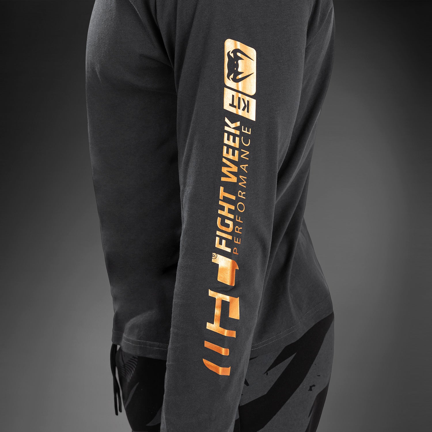 T-Shirt À Manches Longues pour Hommes UFC Adrenaline by Venum Fight Week - Gris Anthracite - product-type_T-Shirts Dry Tech