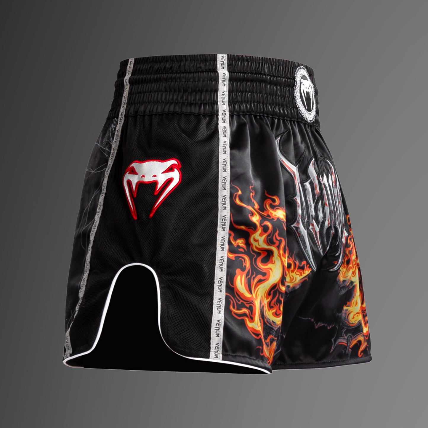Shorts de Muay Thai Venum Gladiator 5.0 - Noir/Orange Néon - product-type_Shorts de Muay Thai