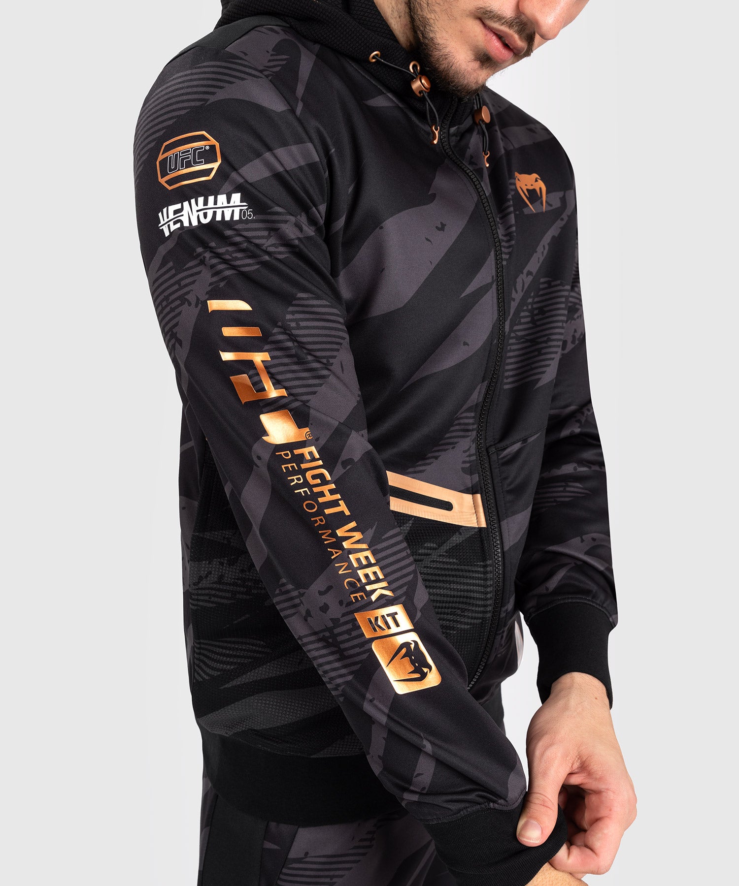 Veste À Capuche Zippé pour Hommes UFC Adrenaline by Venum Fight Week - Urban Camo - product-type_Vestes