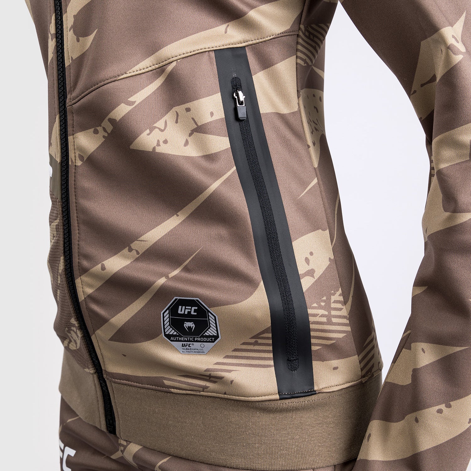 Veste À Capuche Zippé pour Femmes UFC Adrenaline by Venum Fight Week - Desert Camo - product-type_Sweatshirts